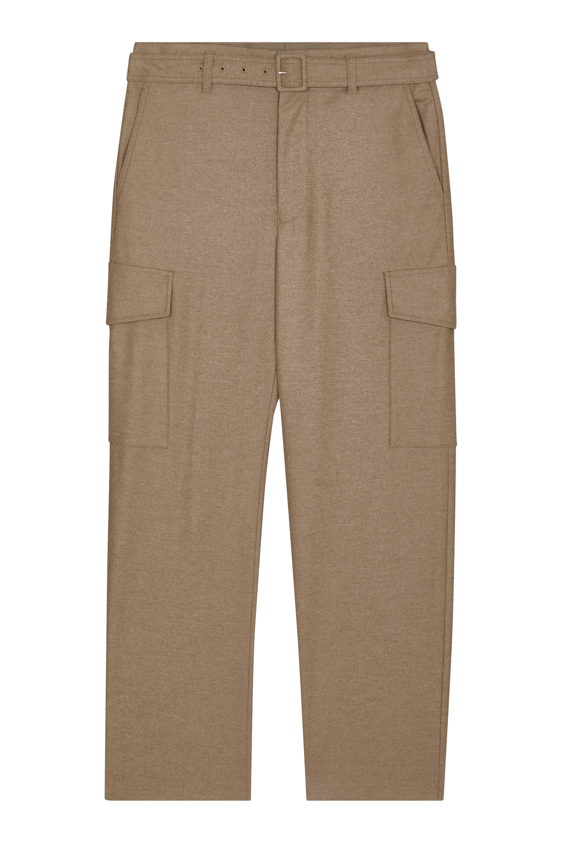 Wool Fulling Flannel Cargo Slacks 
