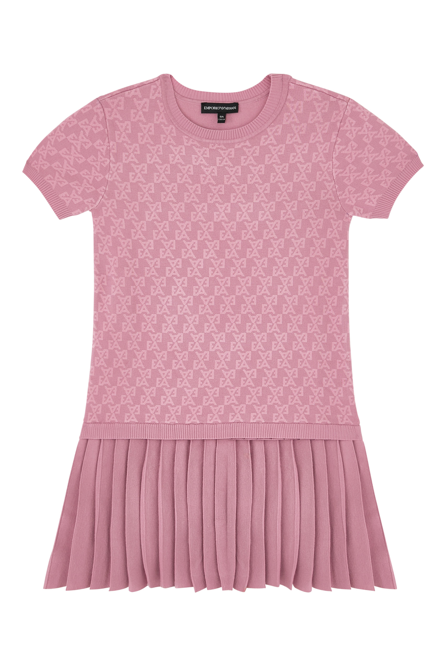 Kids Pleated Knit Dress