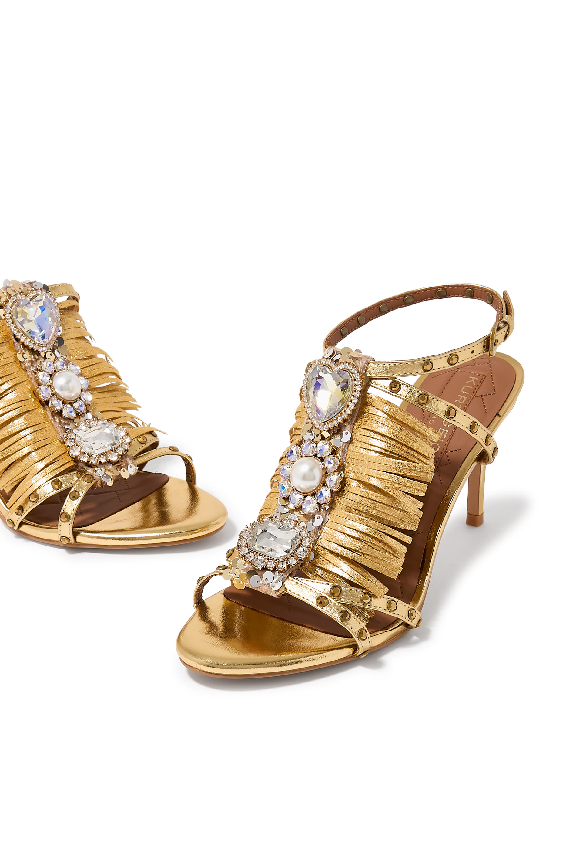  Jewel Fringe 90 Sandals