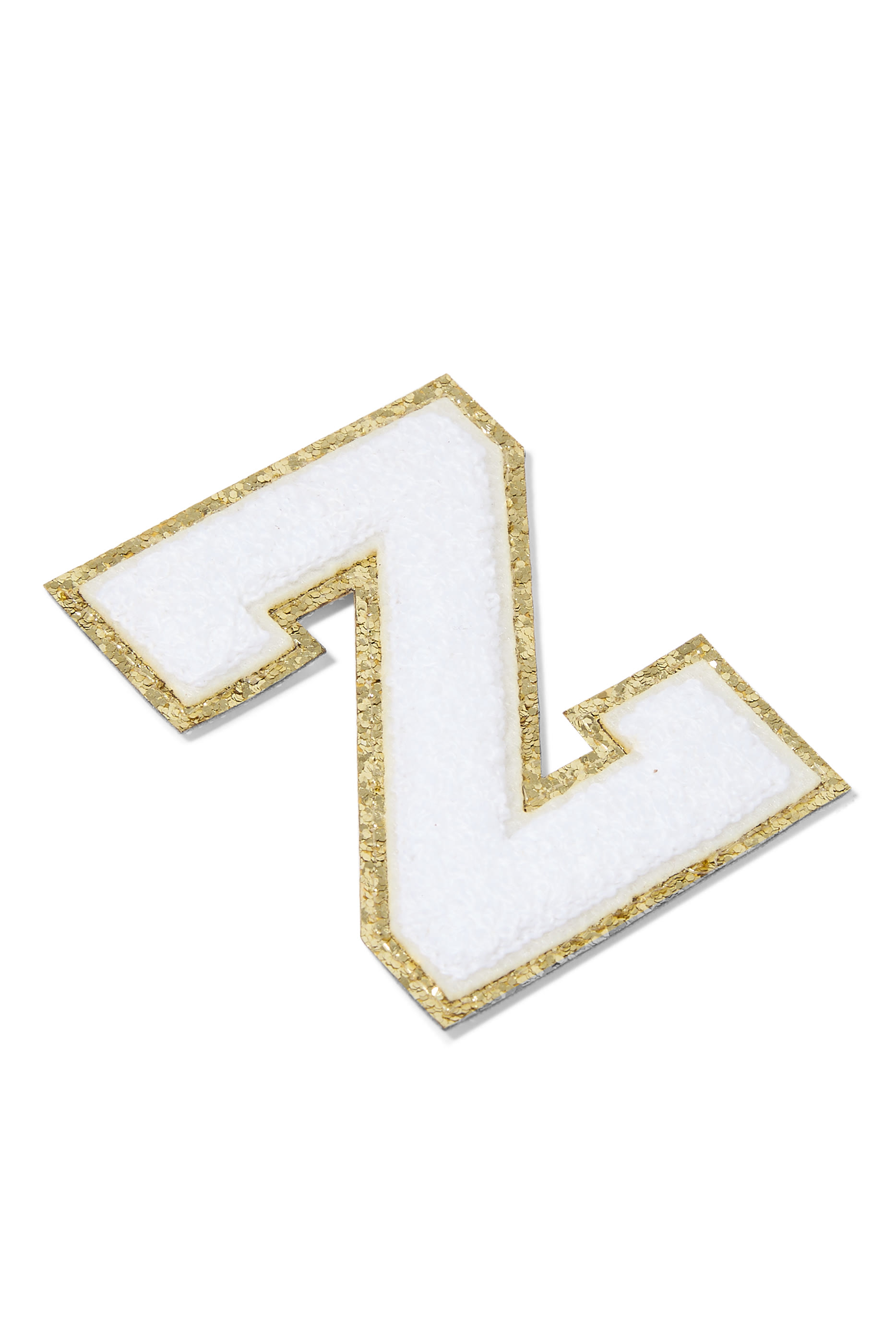 Kids Chenille Sparkle Letter Z Patch