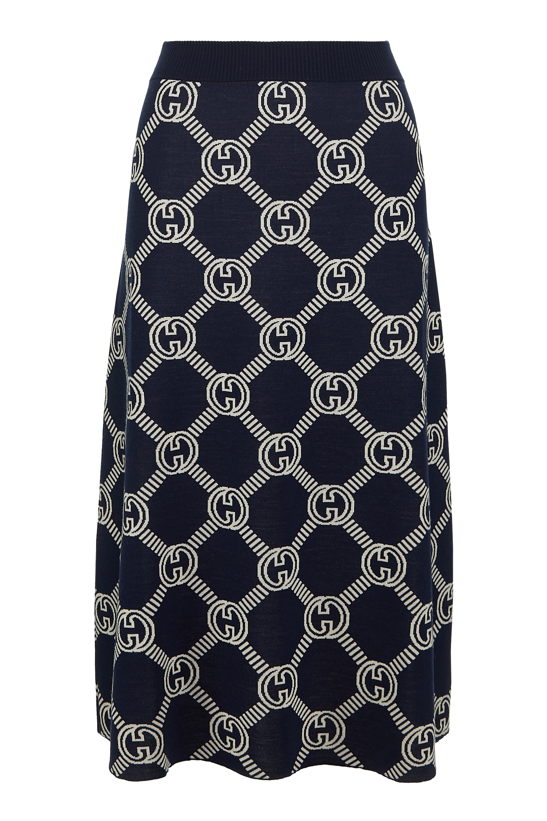 Reversible GG Wool Jacquard Skirt