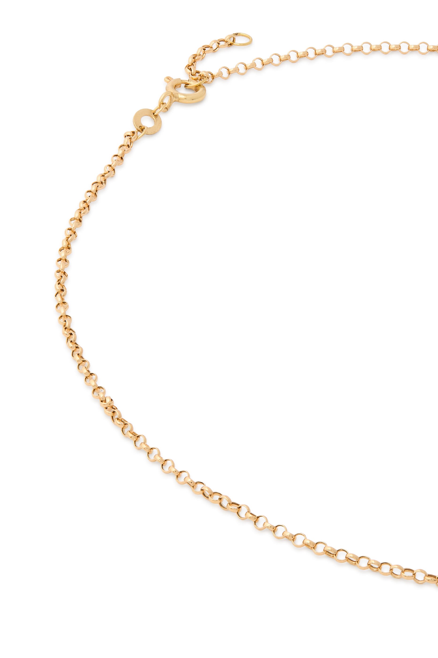Milky Way Necklace, 18K Yellow Gold with Precious Stones