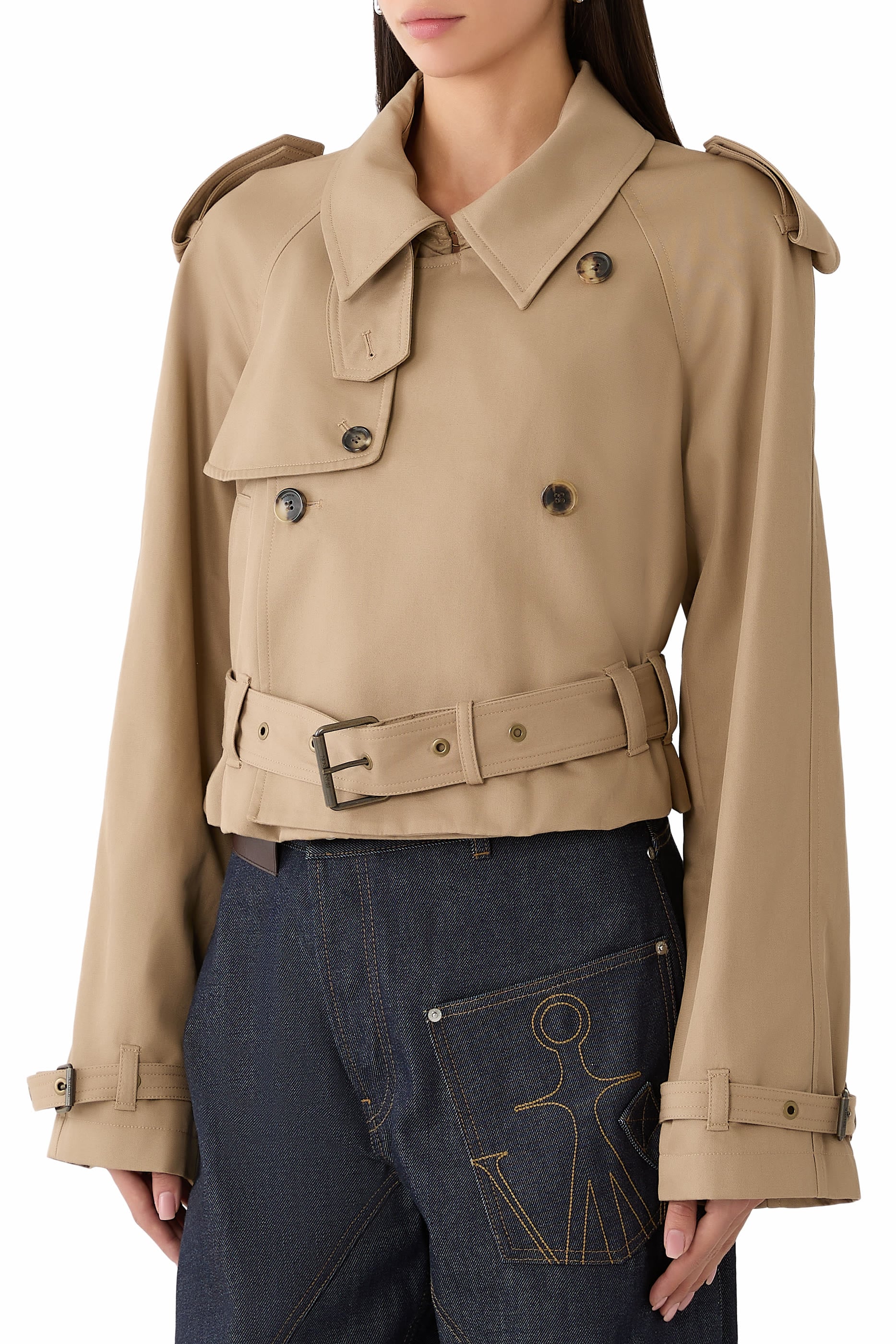 Cropped Trench Coat