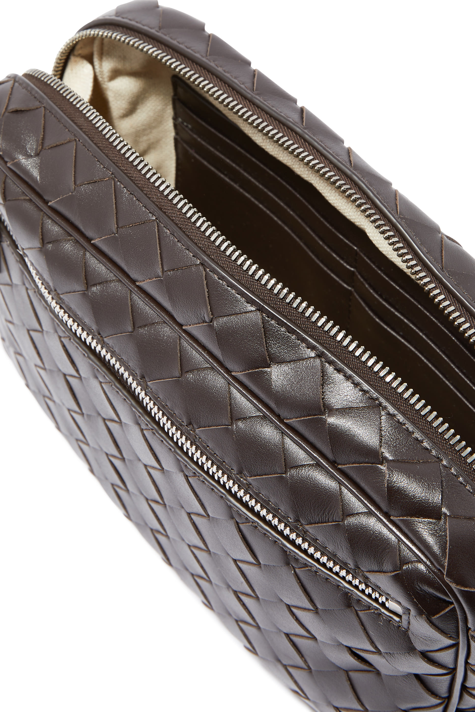 Intrecciato Pouch With Wristlet