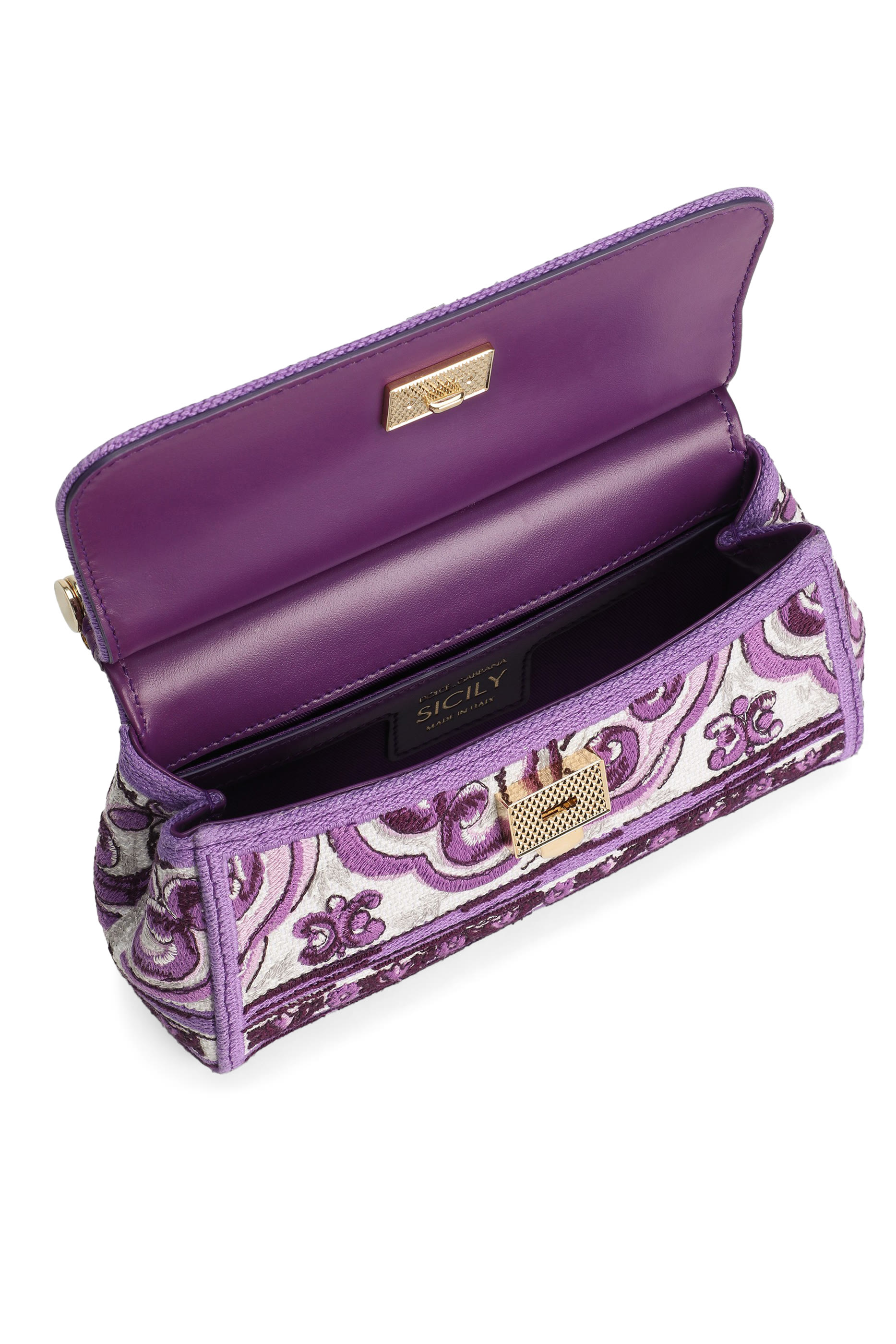 Small Sicily Handbag with Majolica Embroidery