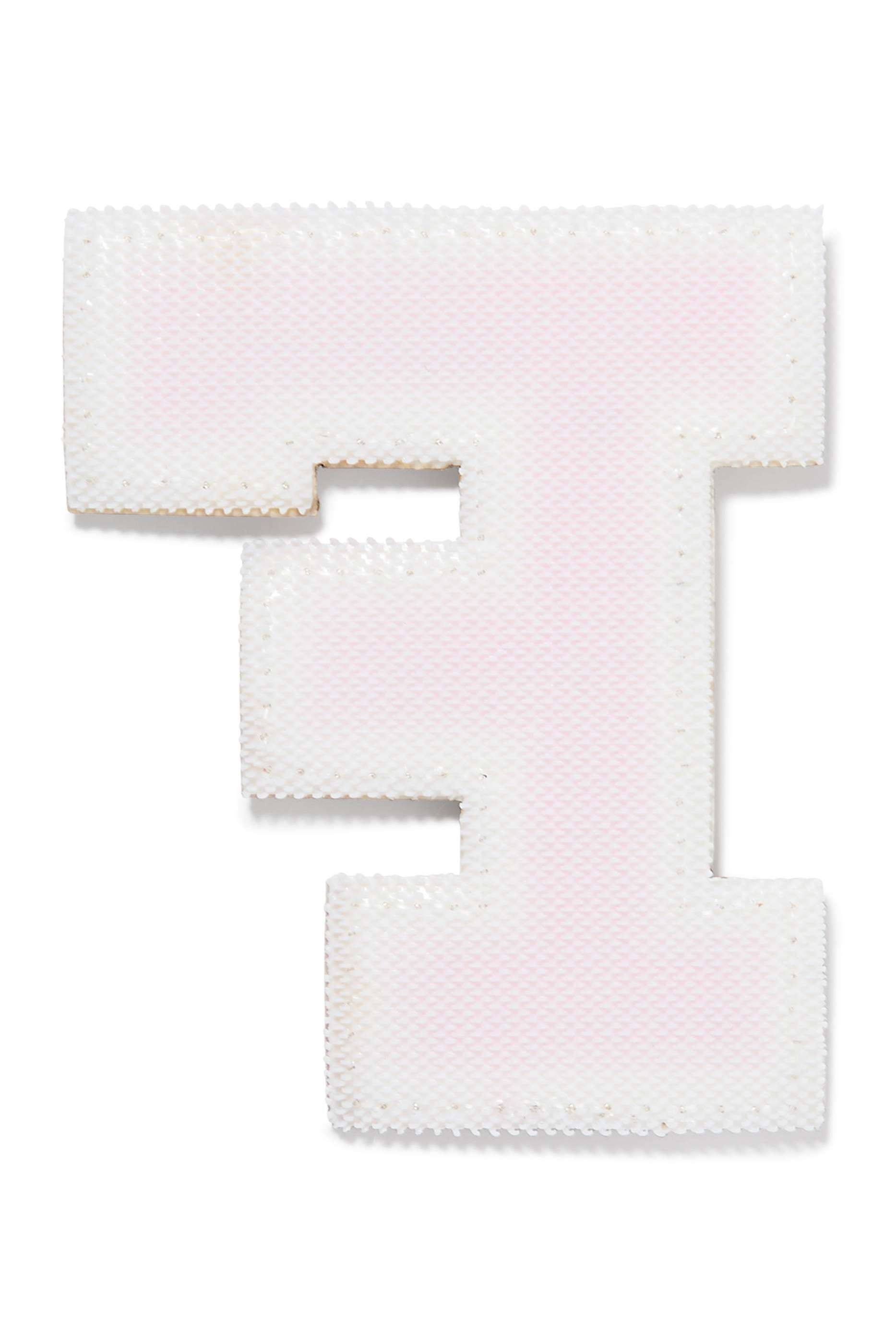 Kids 3" Chenille Sparkle F Letter Patch