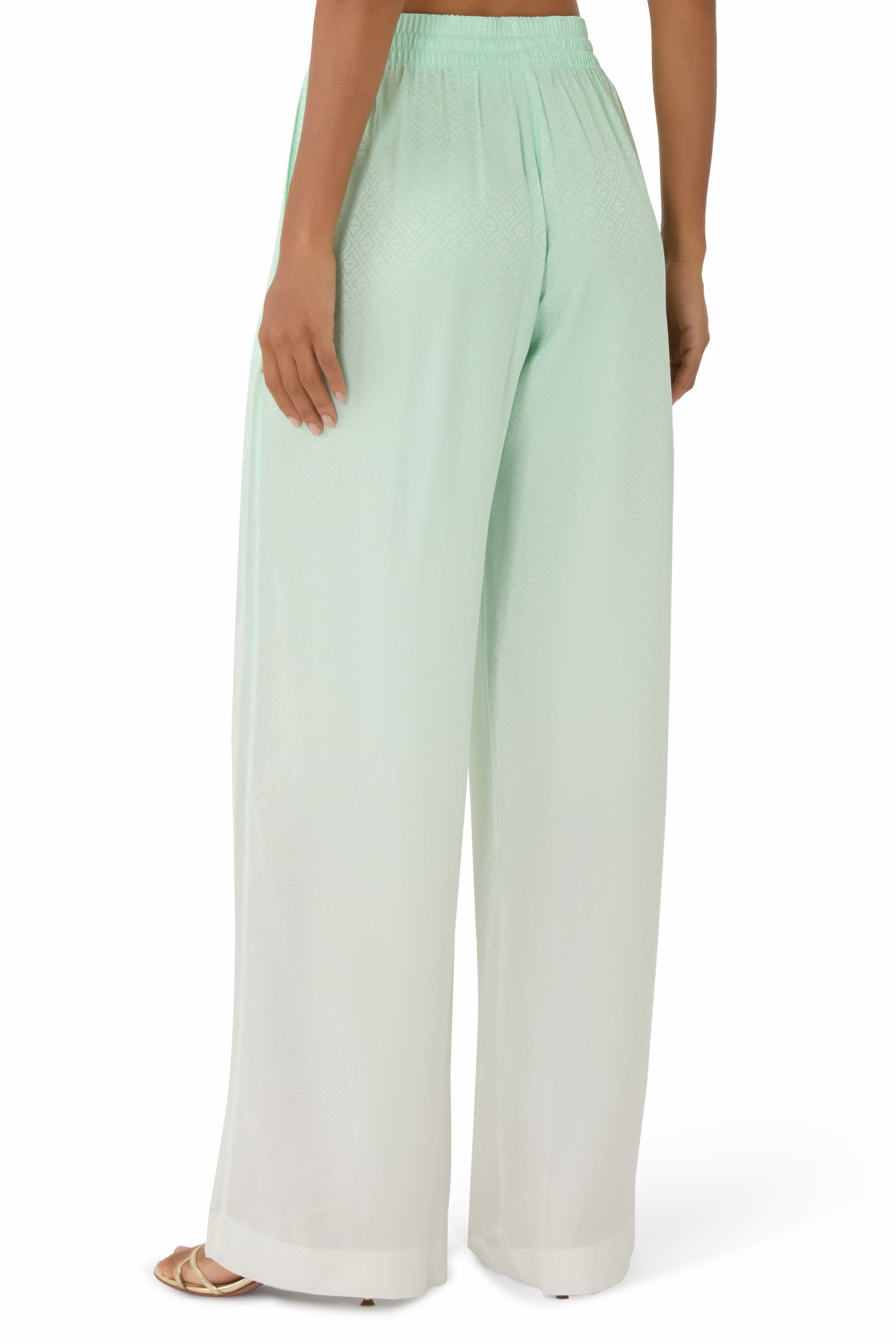  Gradient Monogram Jacquard Trousers