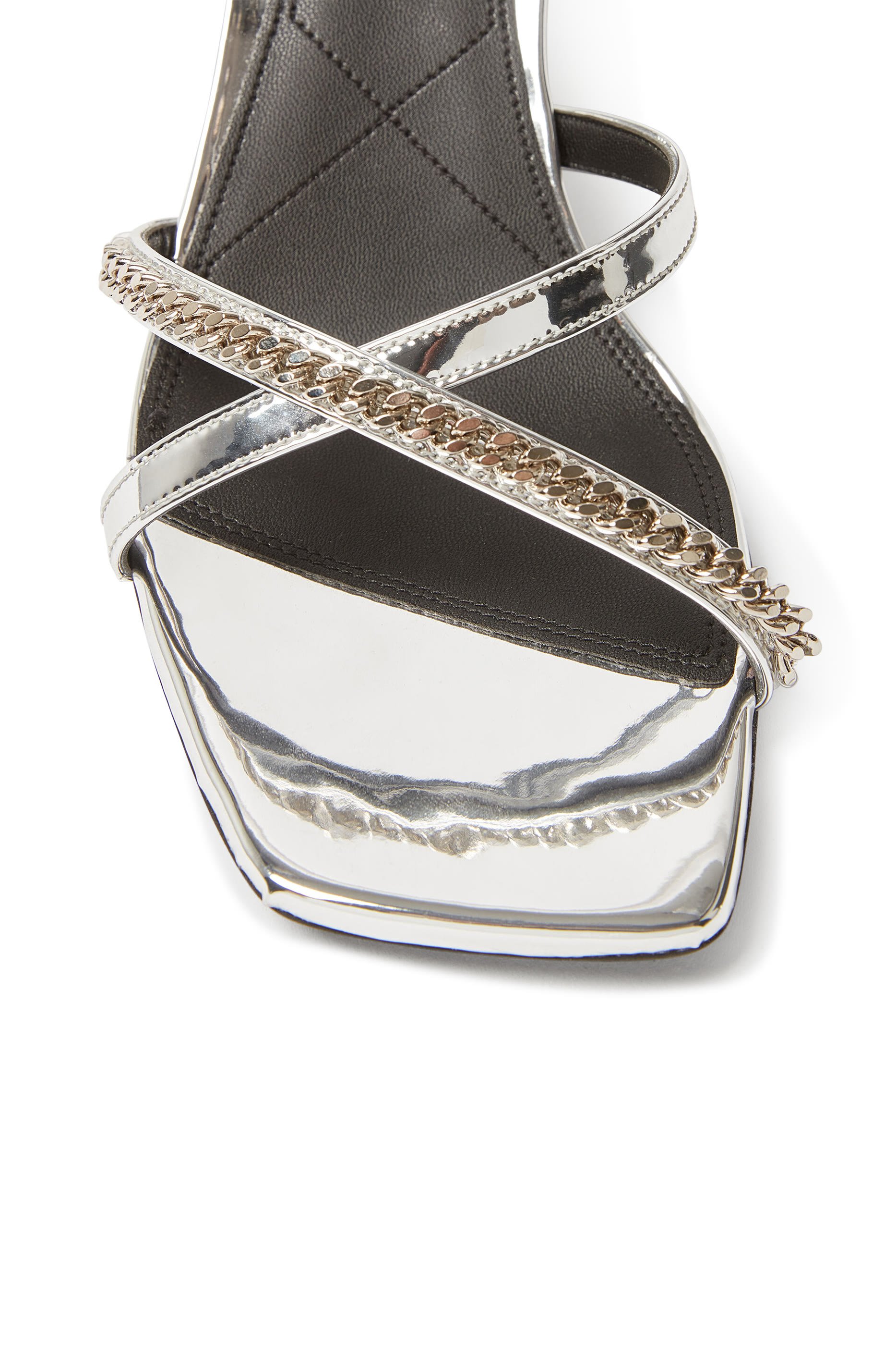  Elsa 65 Metallic Leather Sandals 