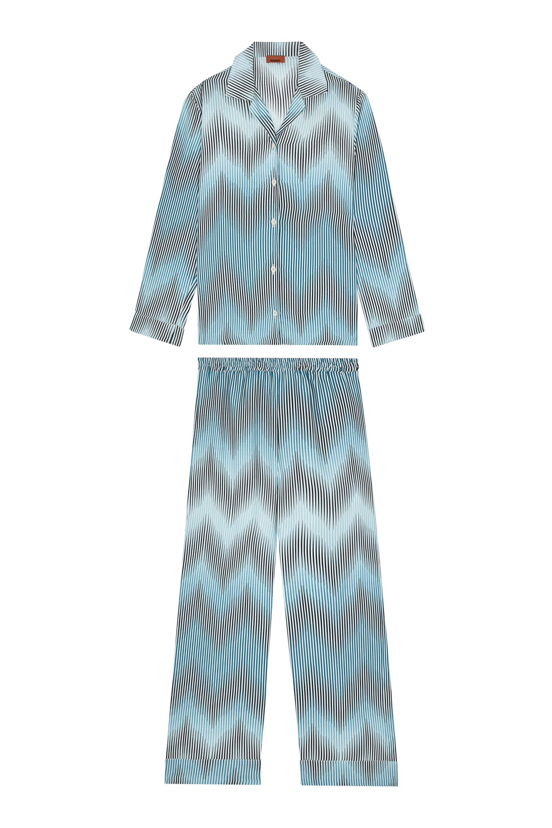 Pajama Shirt and Pants Silk Twill Set