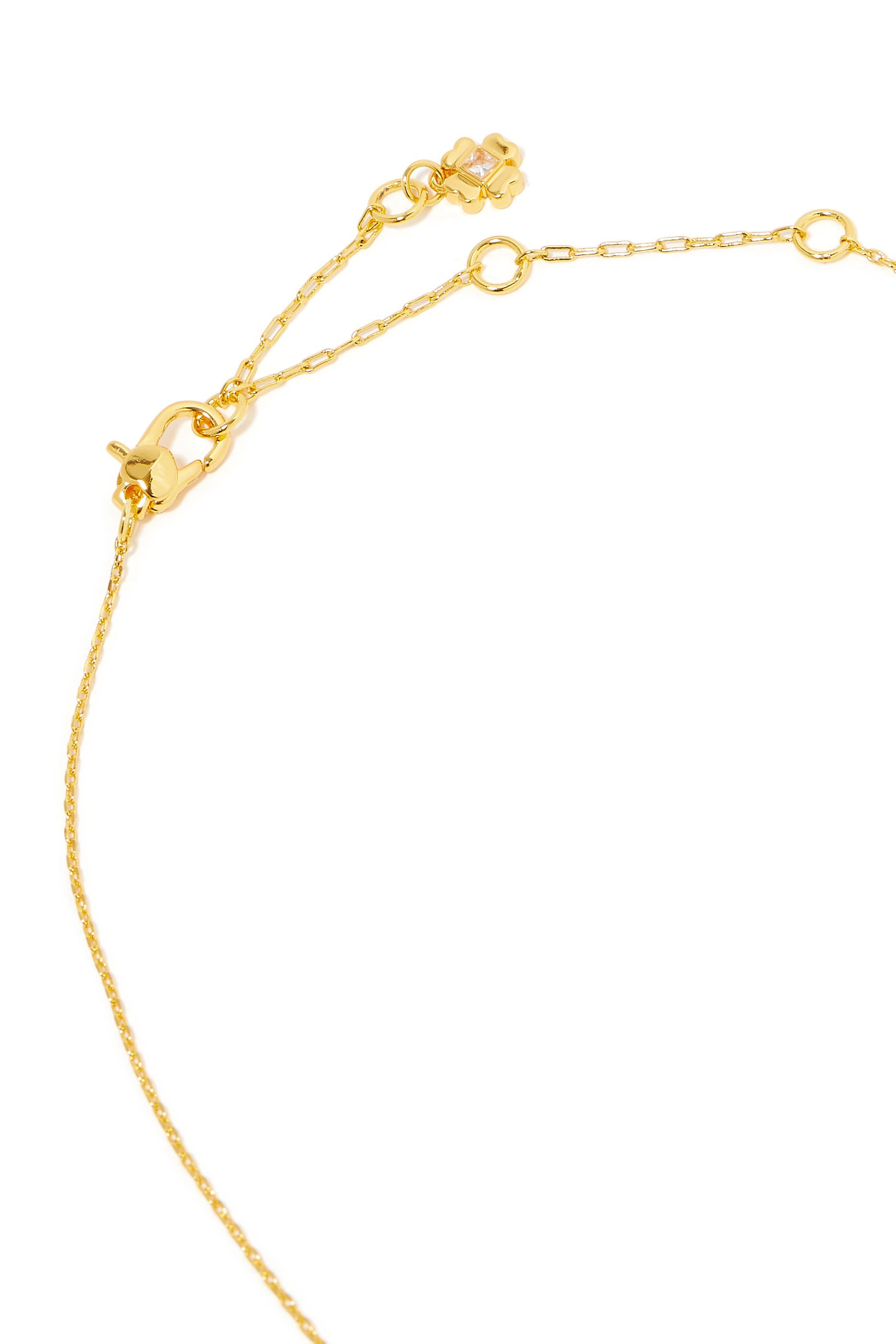 Heritage Bloom Pendant Necklace, Plated Metal With Faux Pearls & Cubic Zirconia