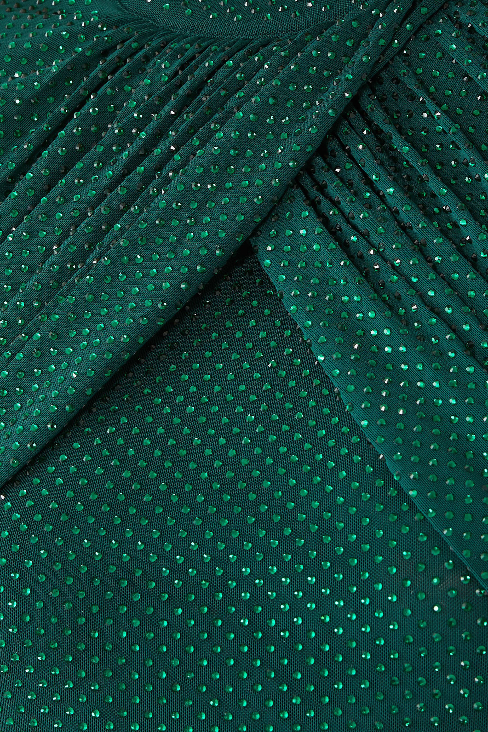 Rhinestone Mesh Midi Dress