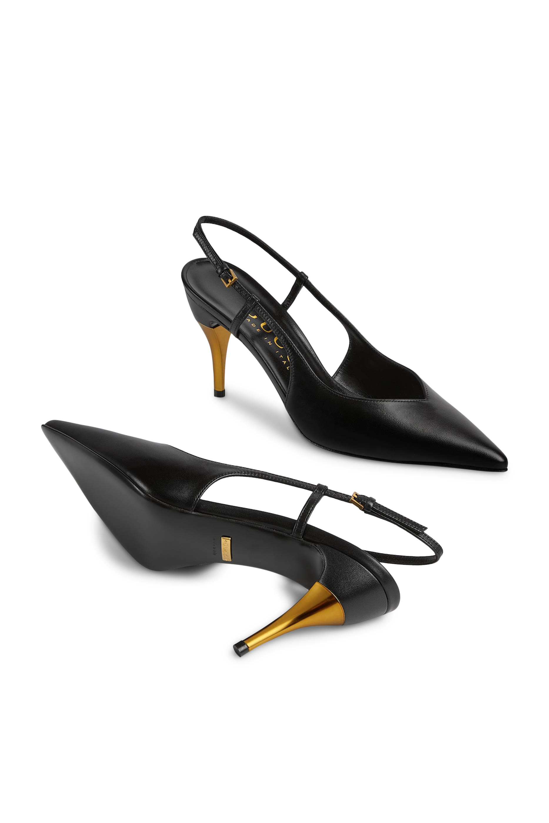 Priscilla 85 Leather Slingback Pumps