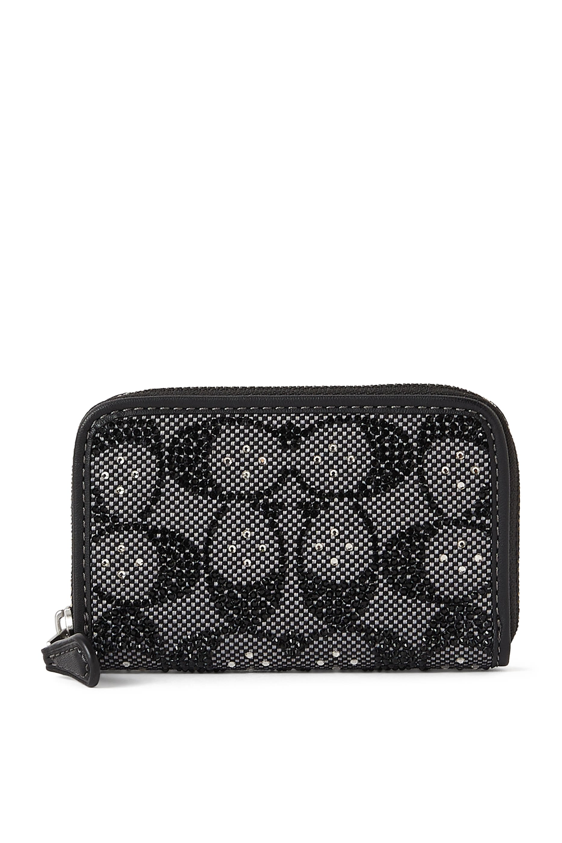 Essential All-Around Zip Card Holder in Exclusive Crystal Jacquard