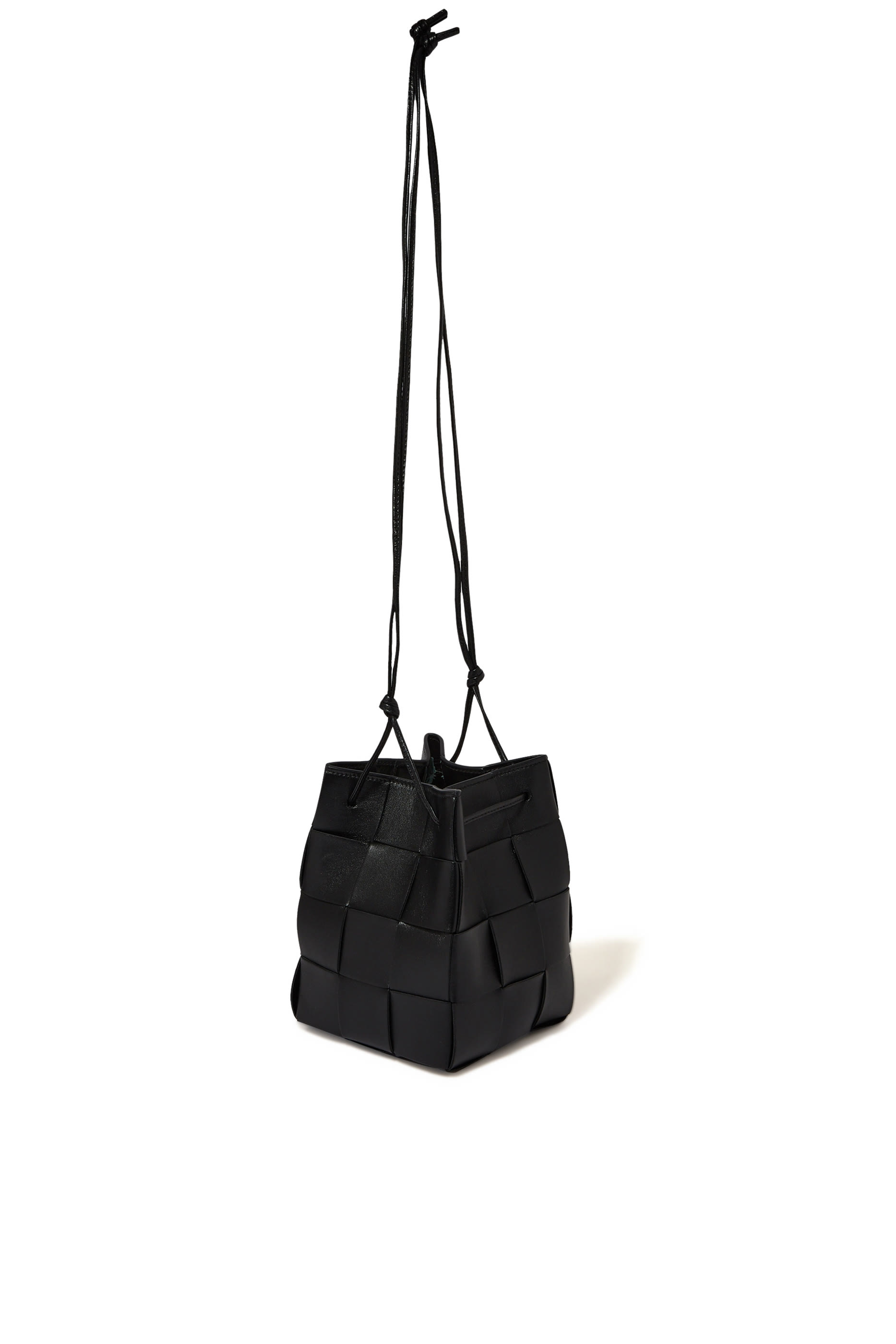 Small Cassette Cross-Body Bucket Bag