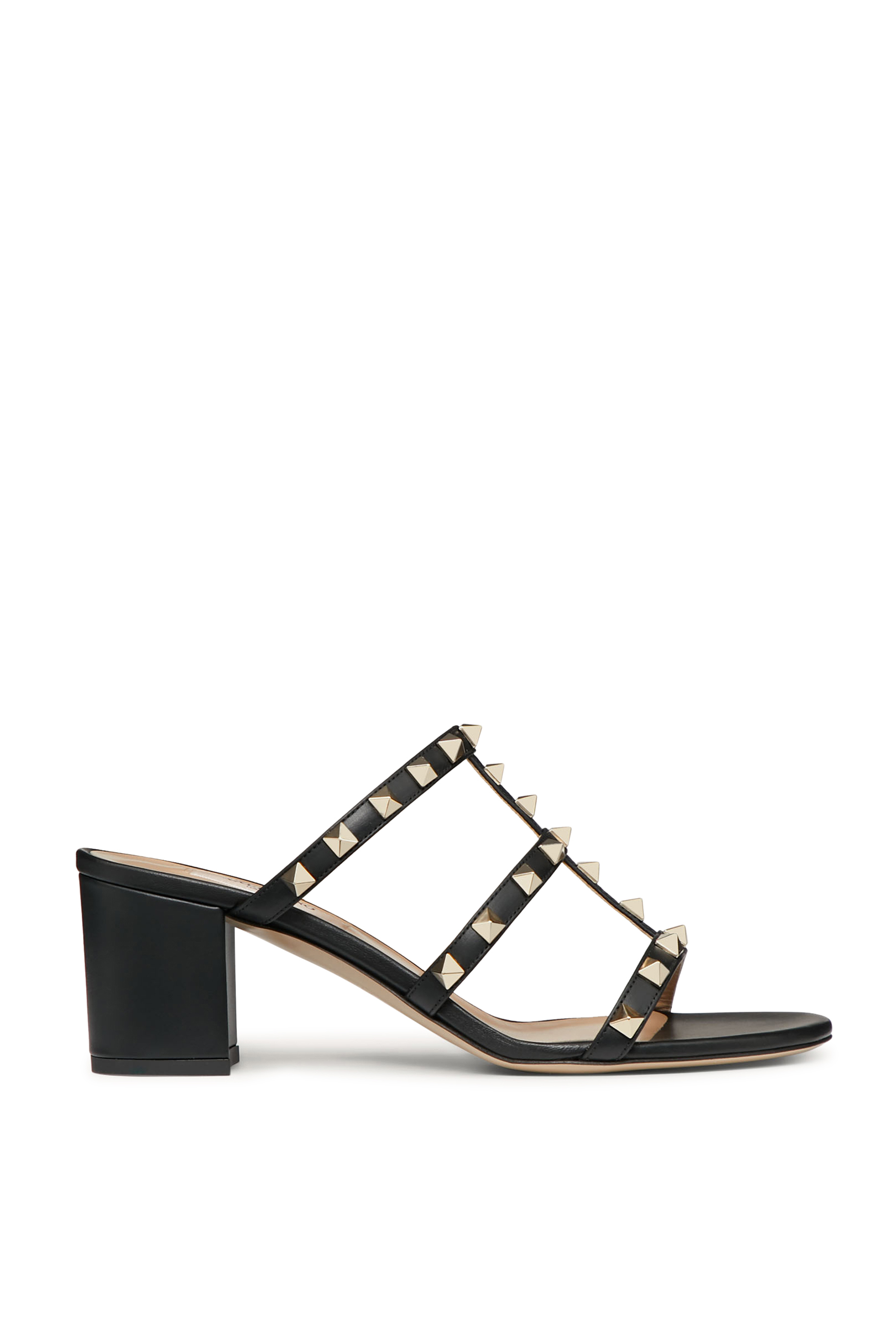 Buy Valentino Rockstud Leather Slides for Womens | Bloomingdale's Kuwait