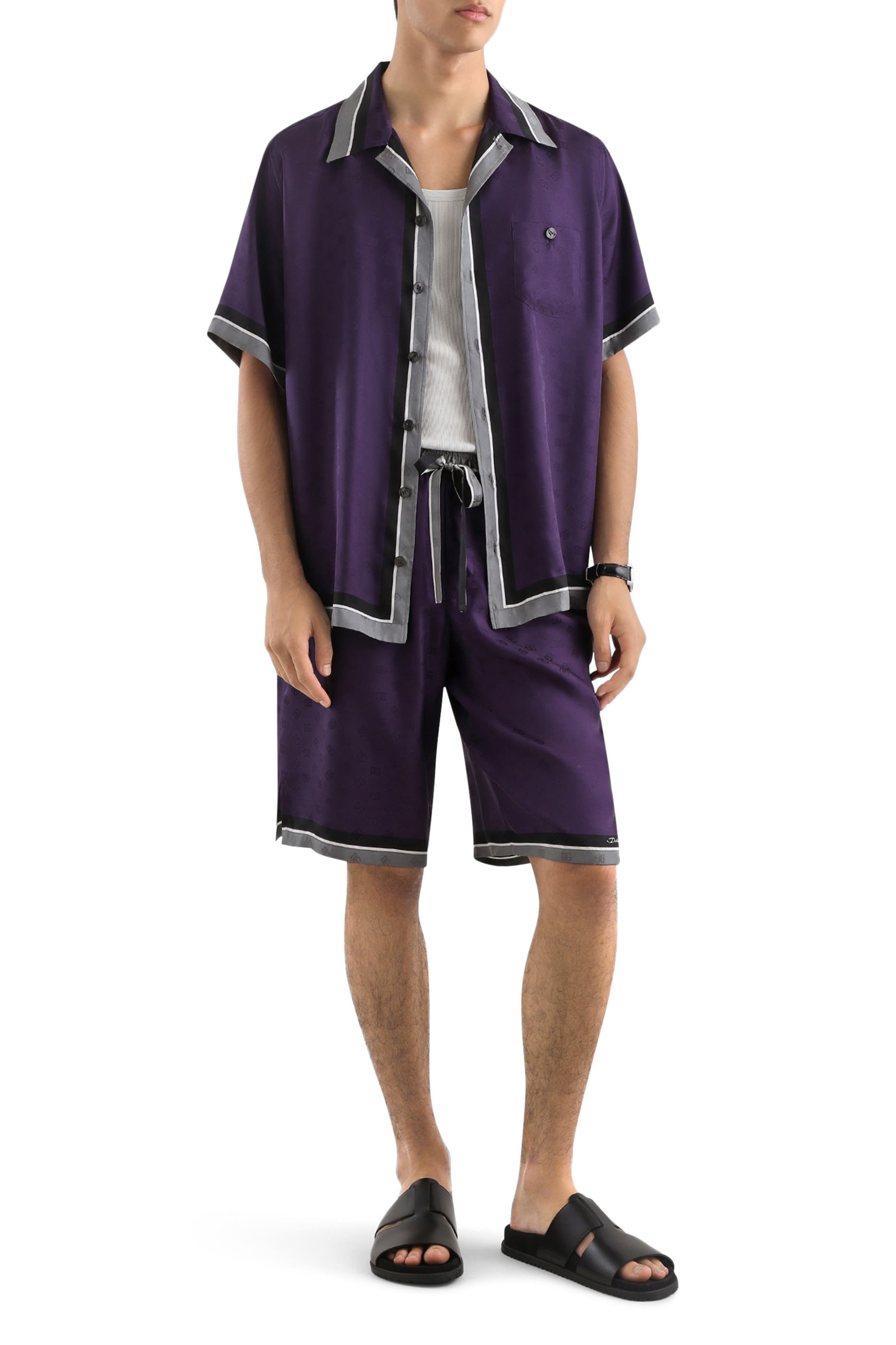 Logo Vanity Twill Bermuda Shorts