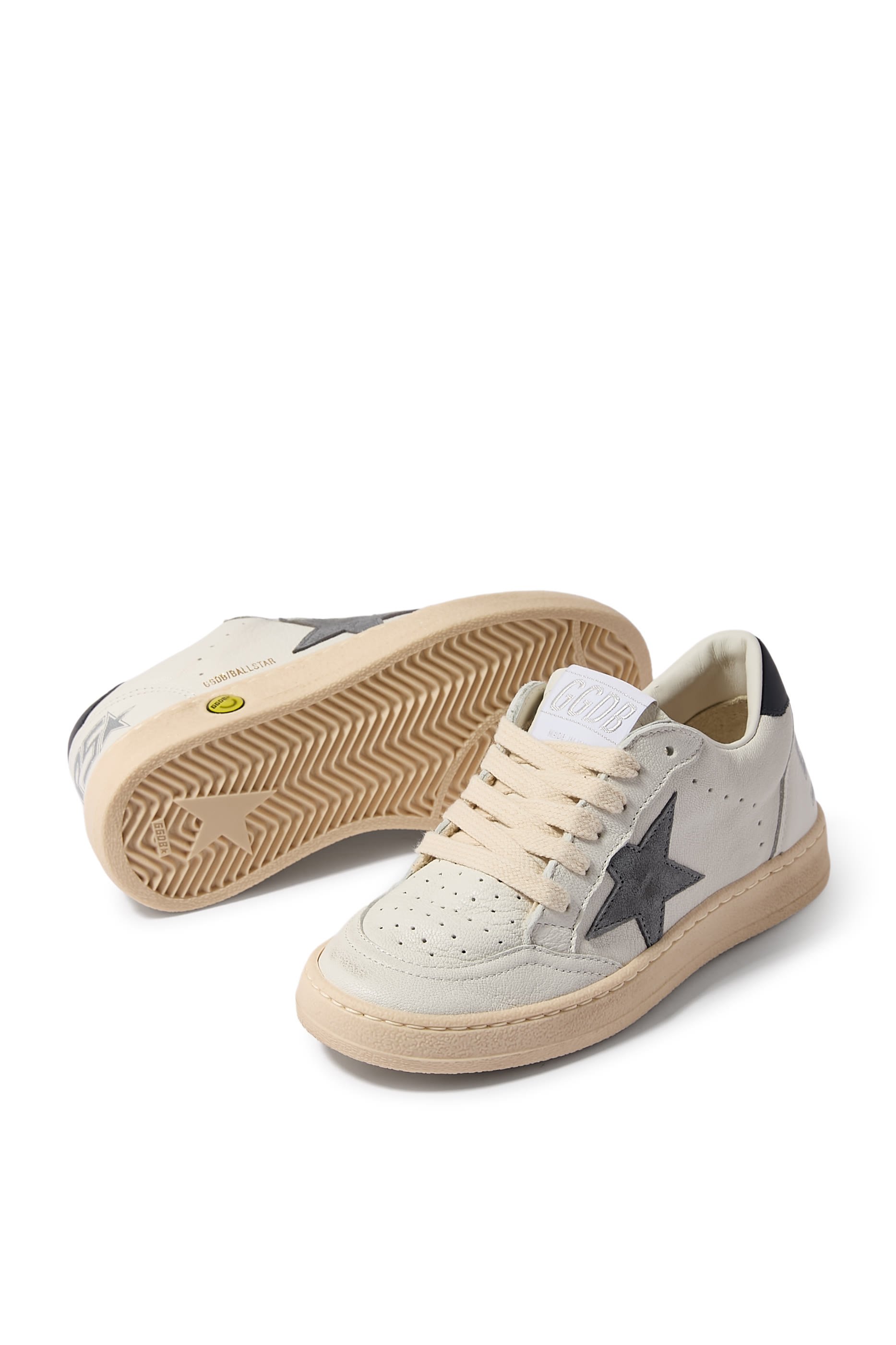 Kids Ball Star Leather Sneakers