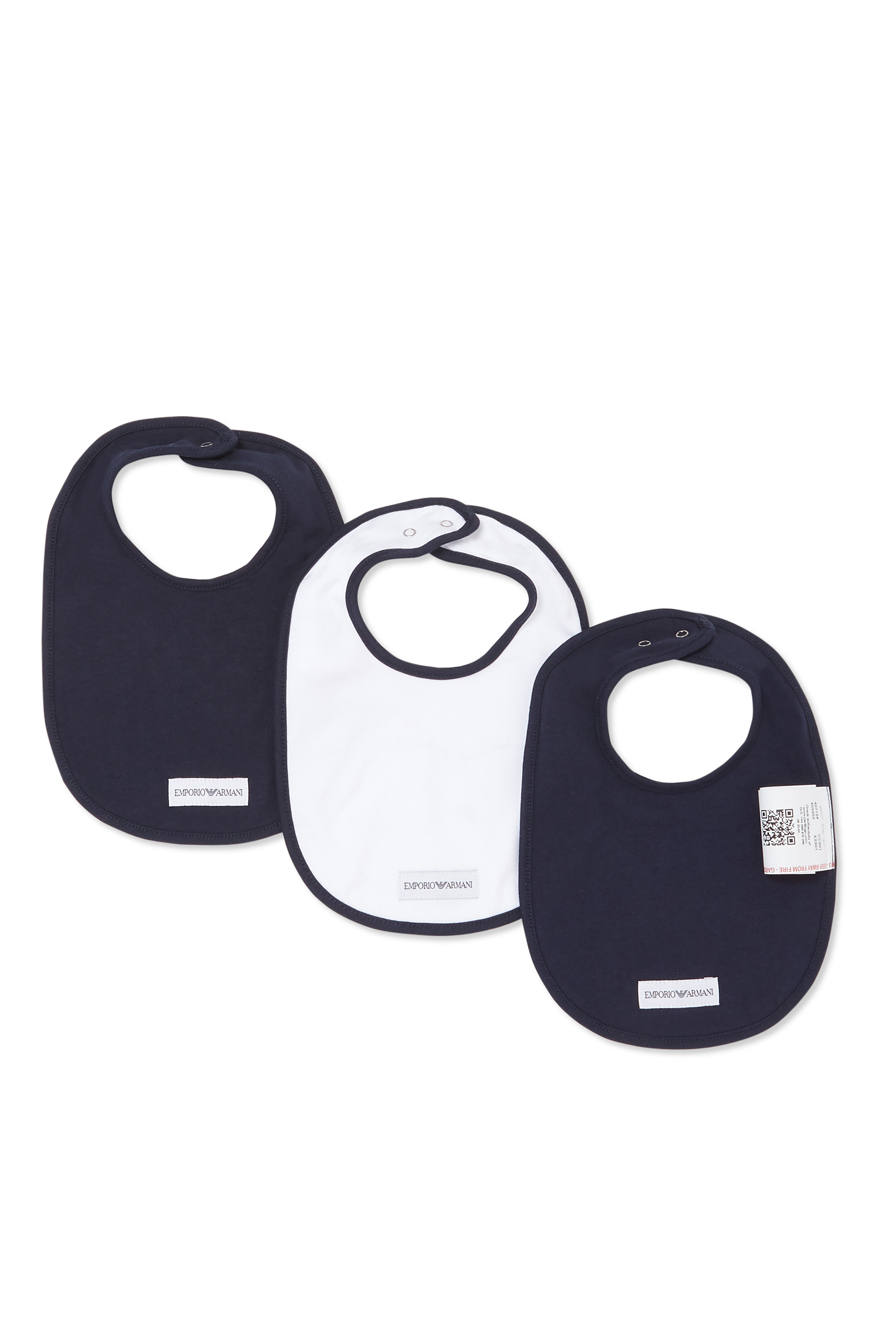 Kids My First Armani Bibs, Set of Three