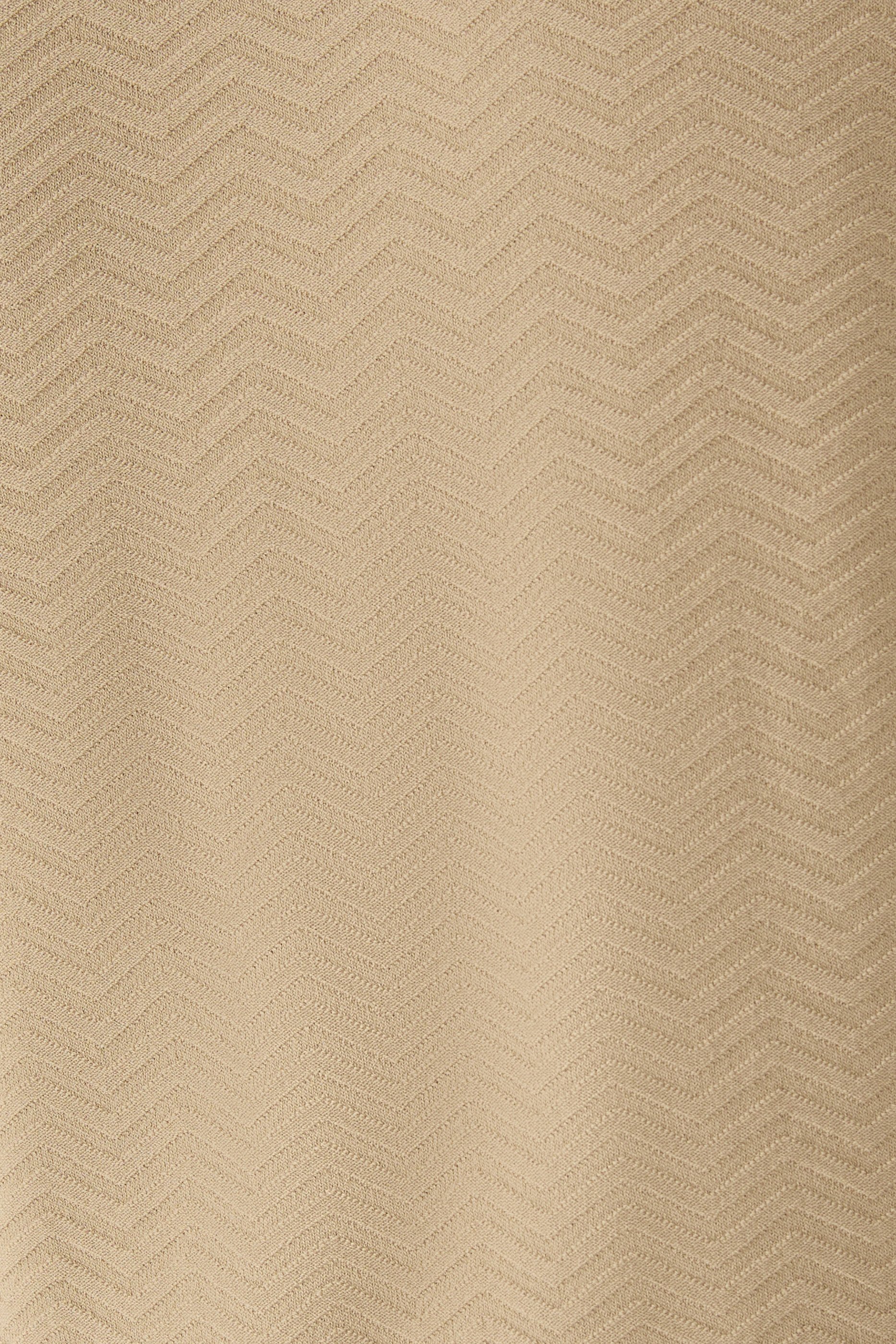 ASV Viscose-Blend Chevron-Stitch Jumper