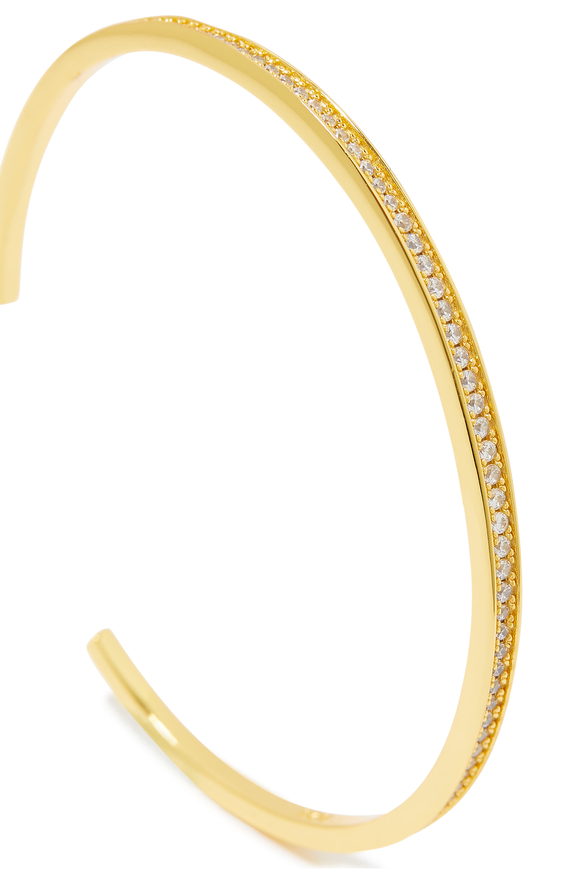 Aura Bracelet Cuff, 14k Gold Plated Brass