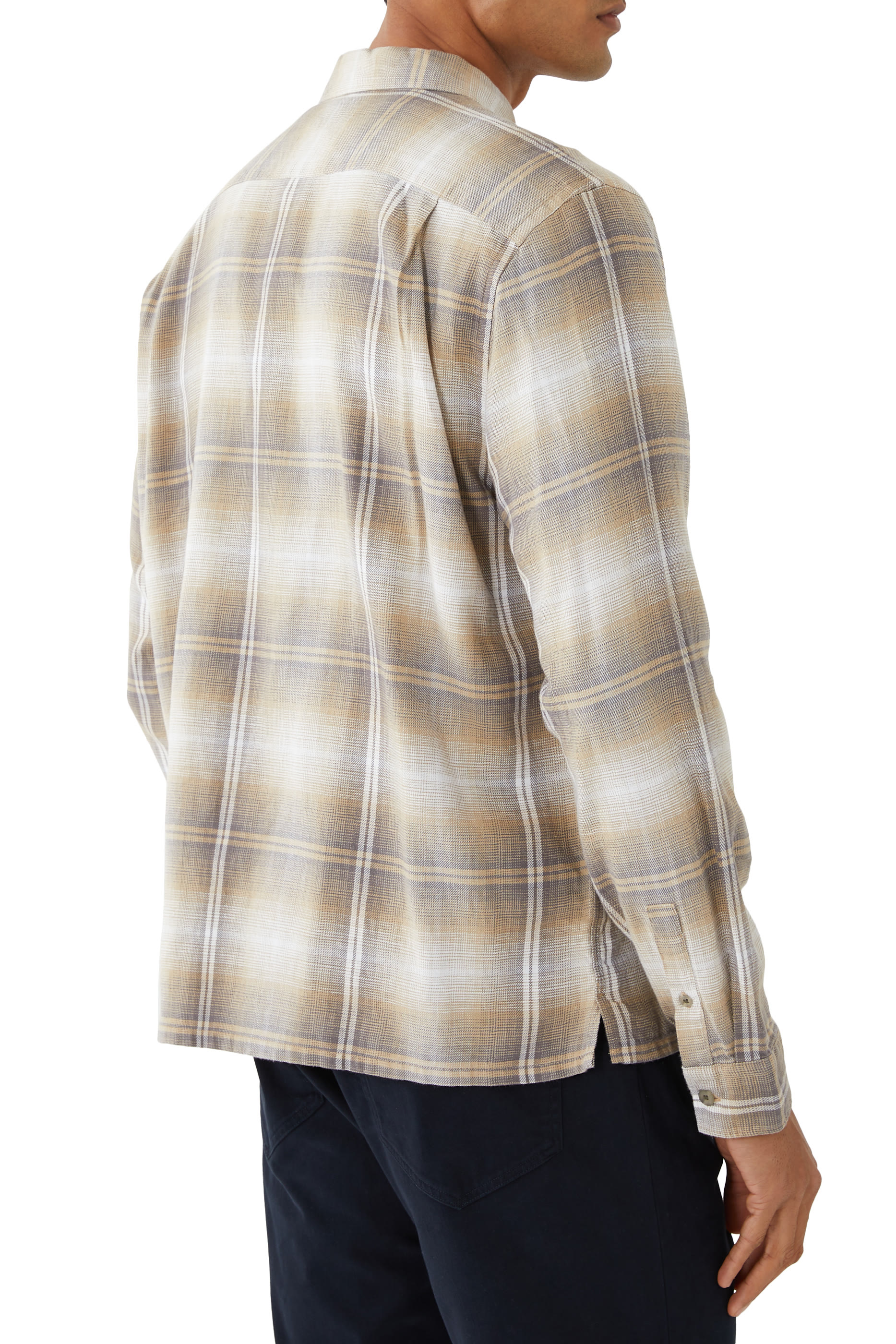 Saguaro Plaid Cotton-Hemp Shirt