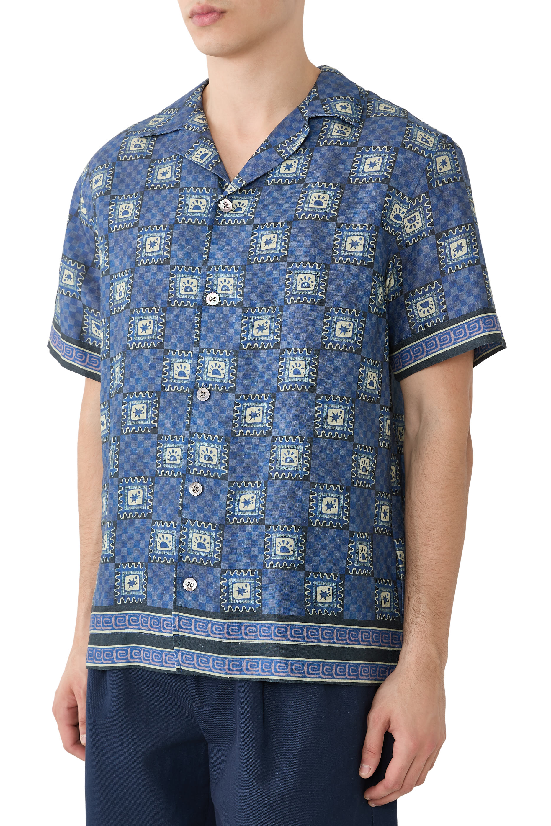 Telha Print Linen Shirt