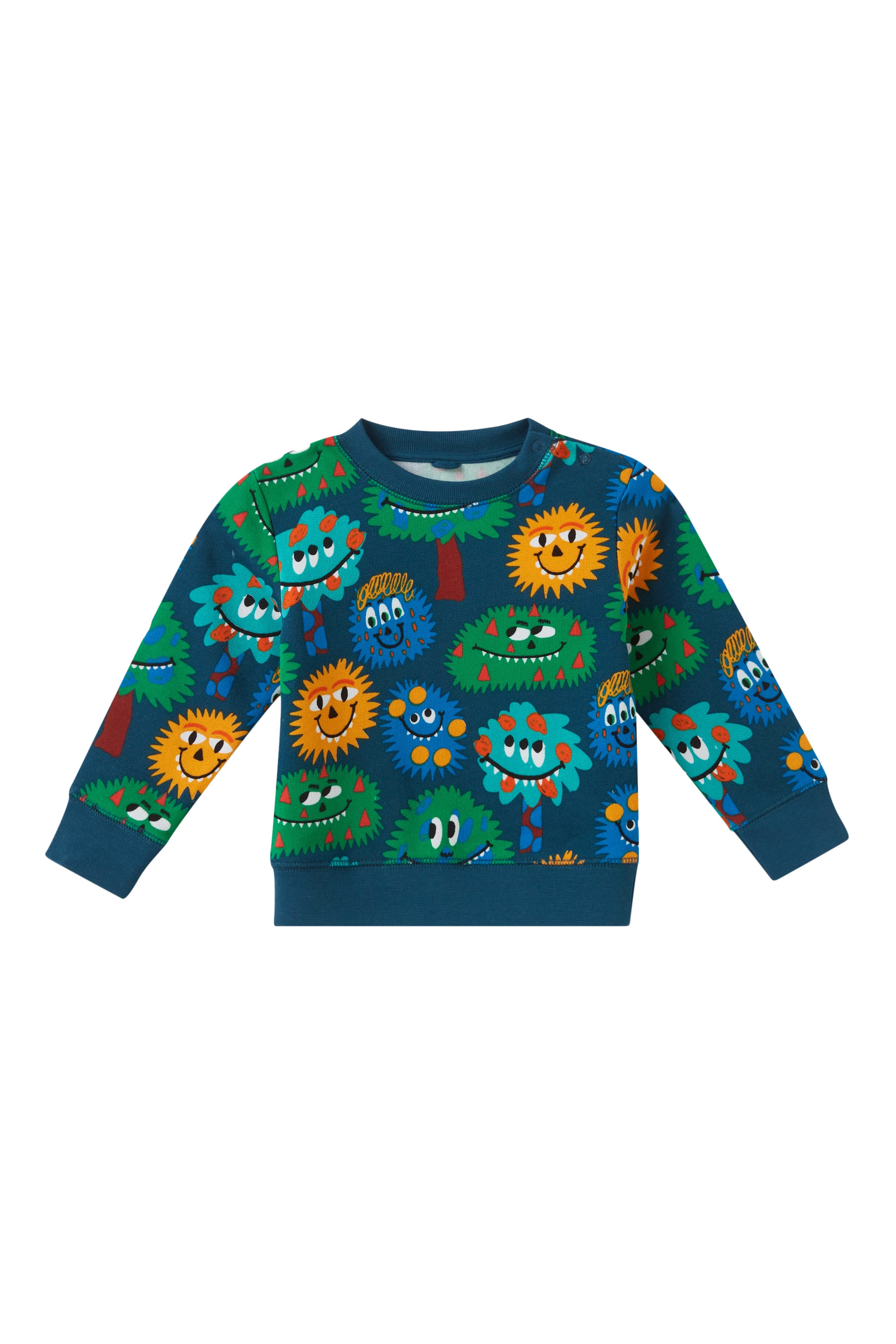 Kids Cotton Printed Jersey Sweatshirt