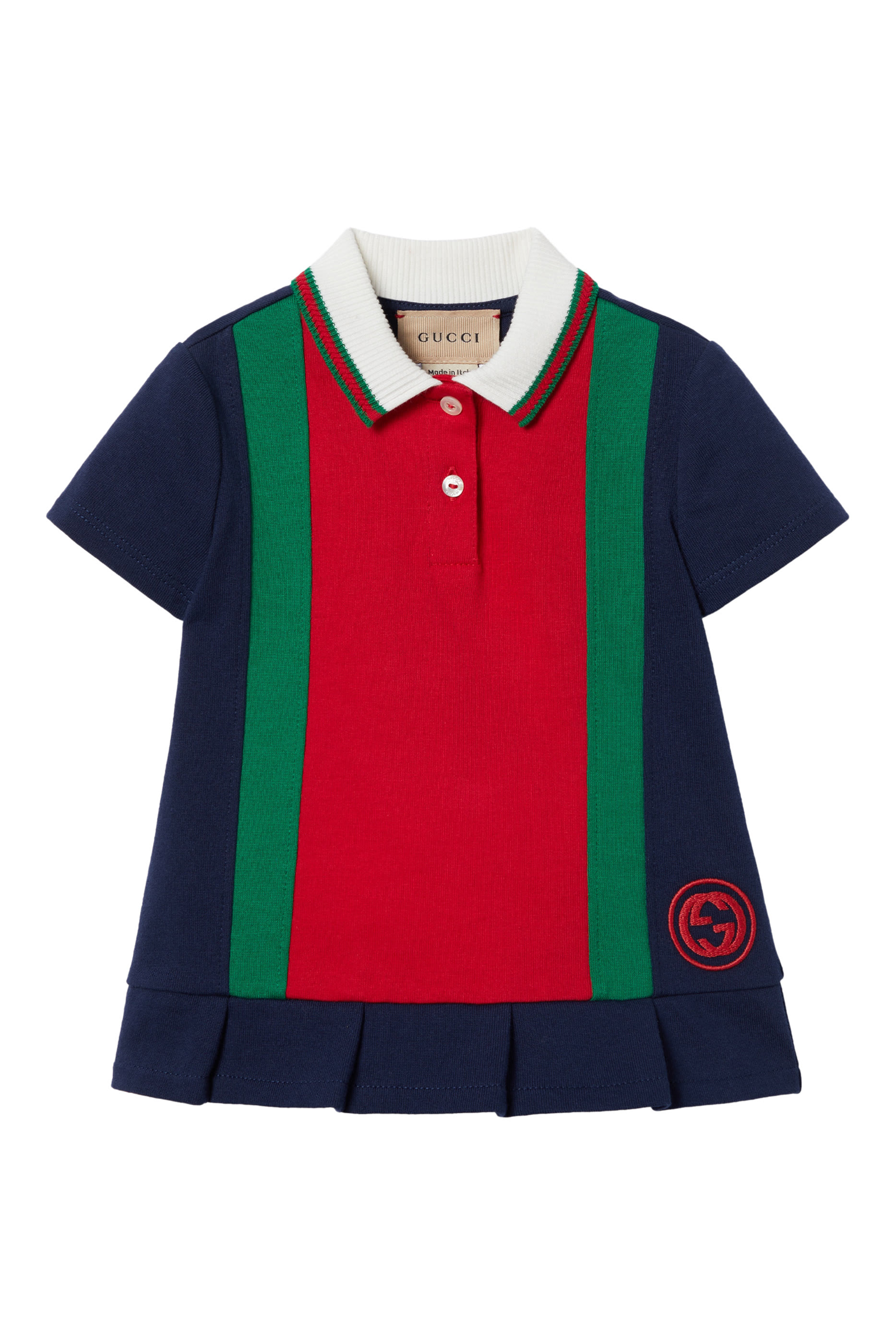 Kids Web Cotton Jersey Dress