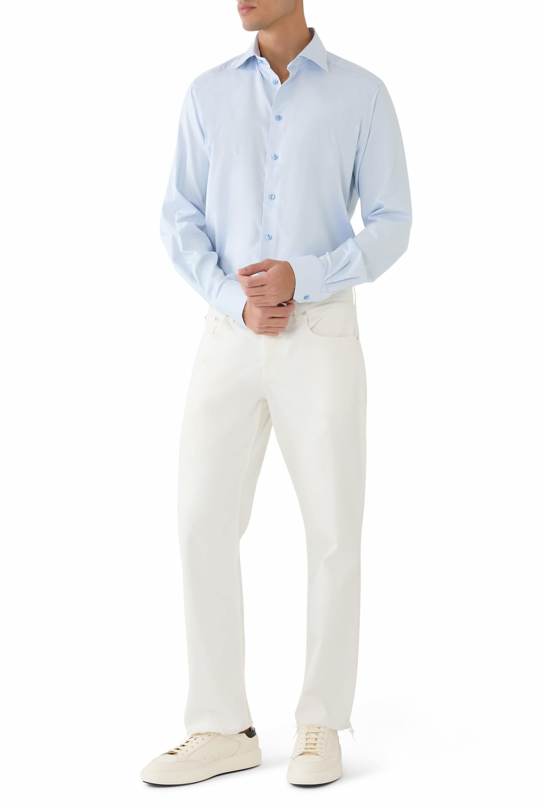 Semi Solid Cotton TENCEL&trade; Lyocell Shirt 