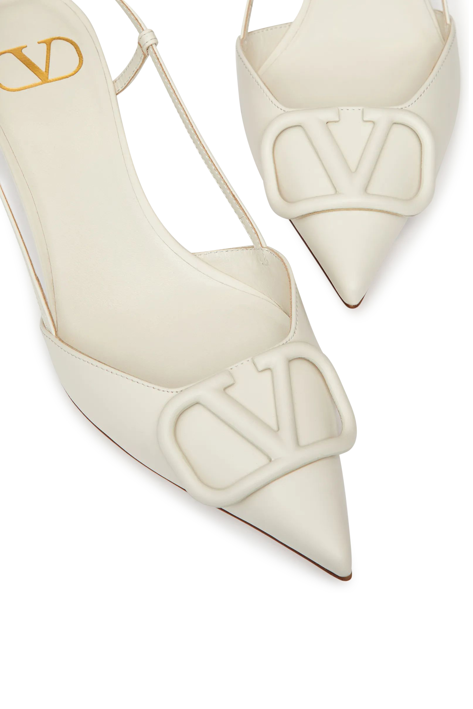V Logo Signature Slingback Pumps