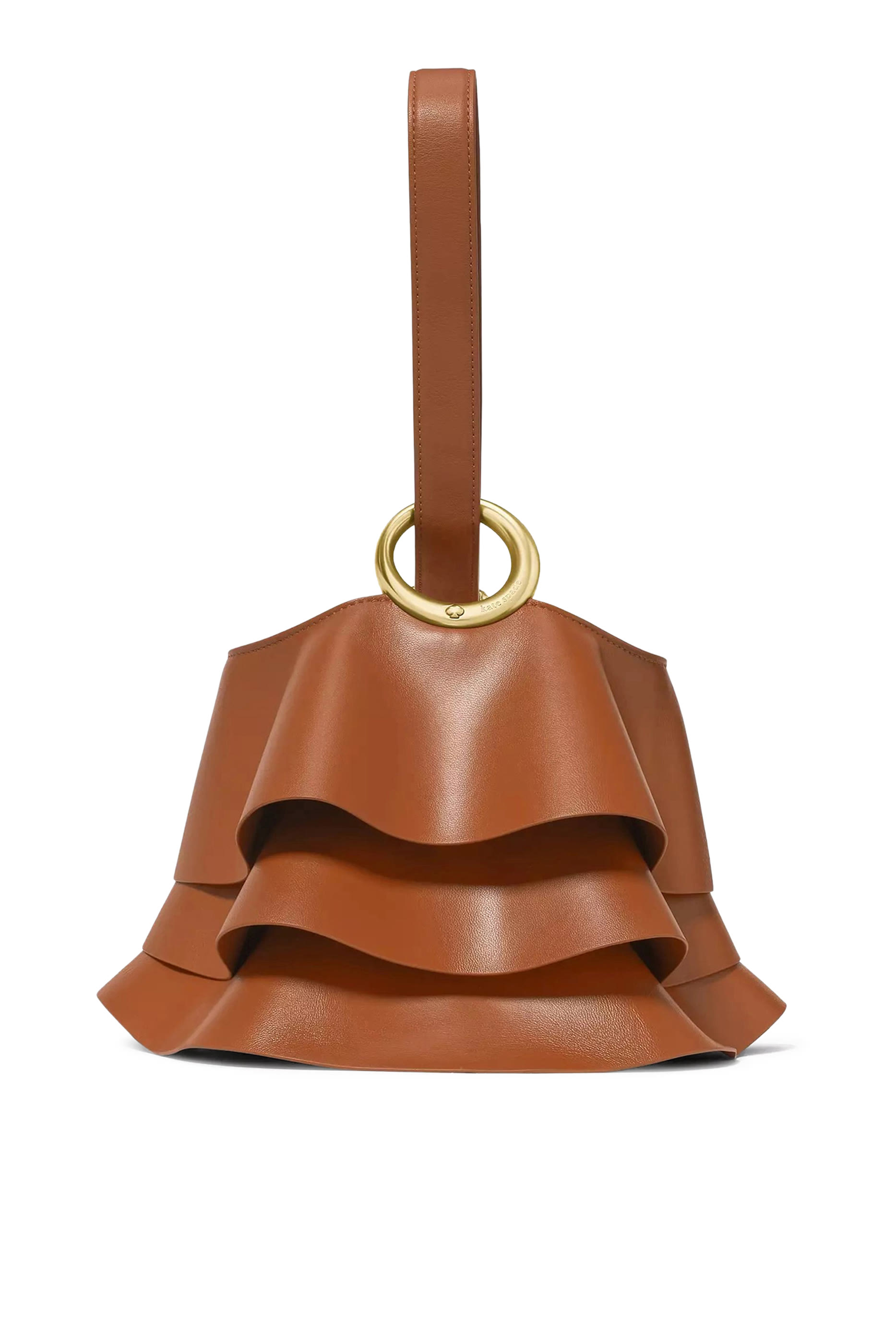 Halo Pleated Wave Mini Bucket Bag