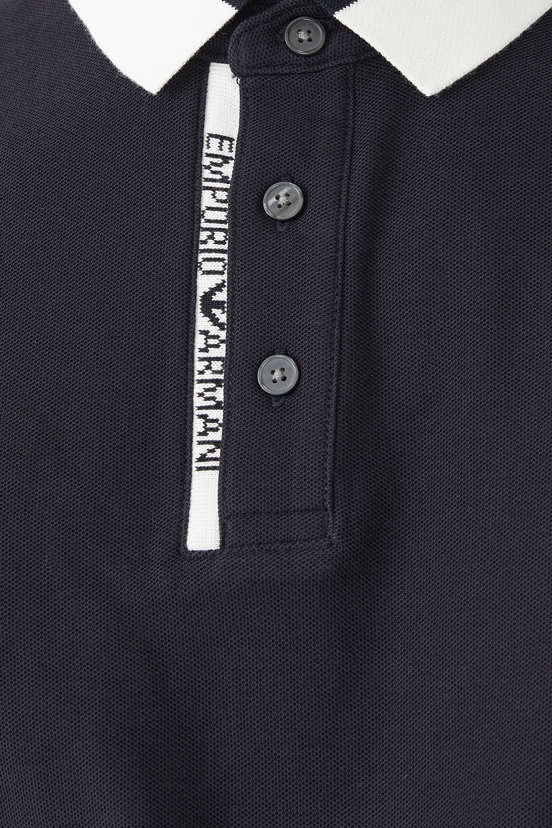 Jersey Polo Shirt with Placed Logo