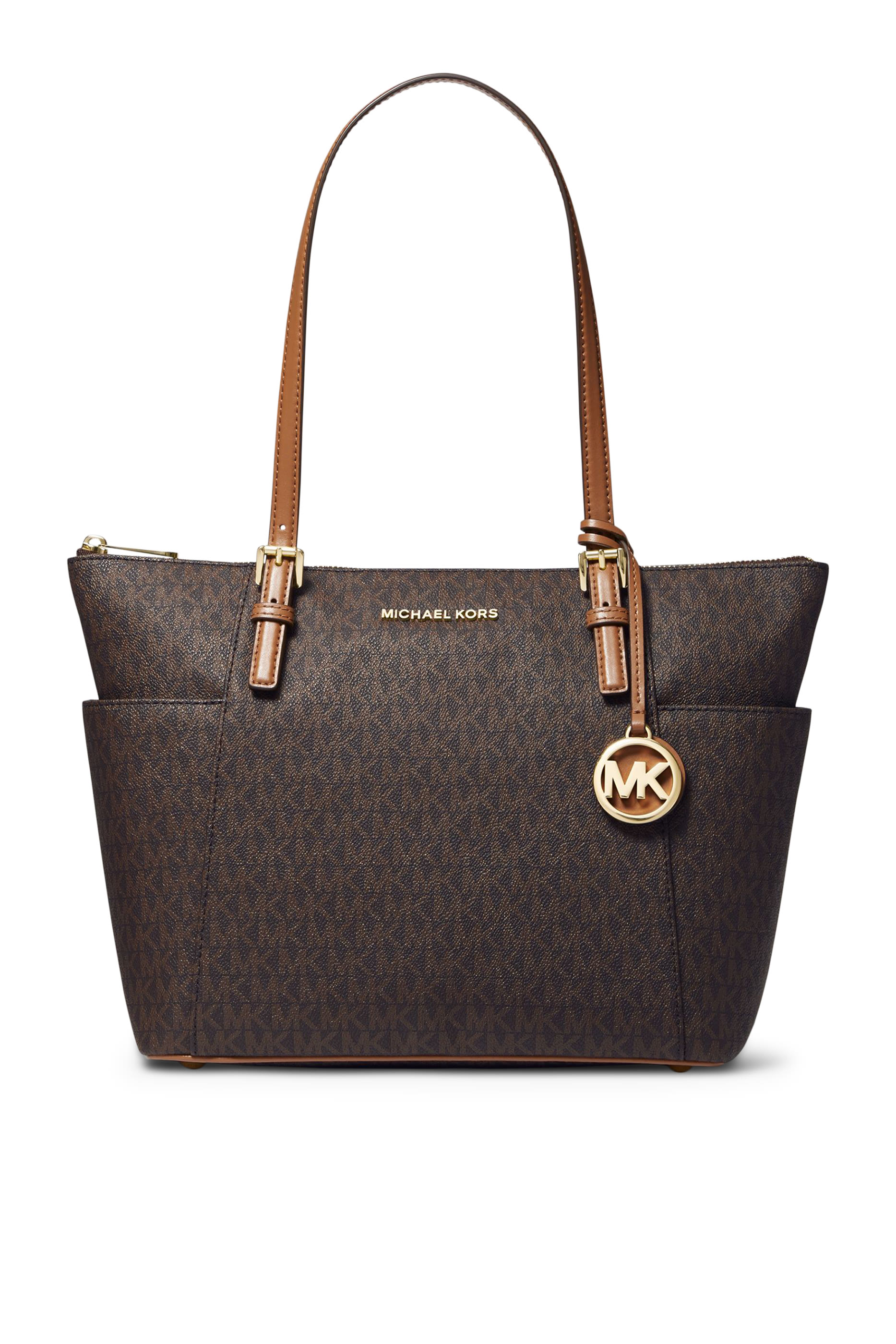 Jet Set Logo Top-Zip Tote Bag