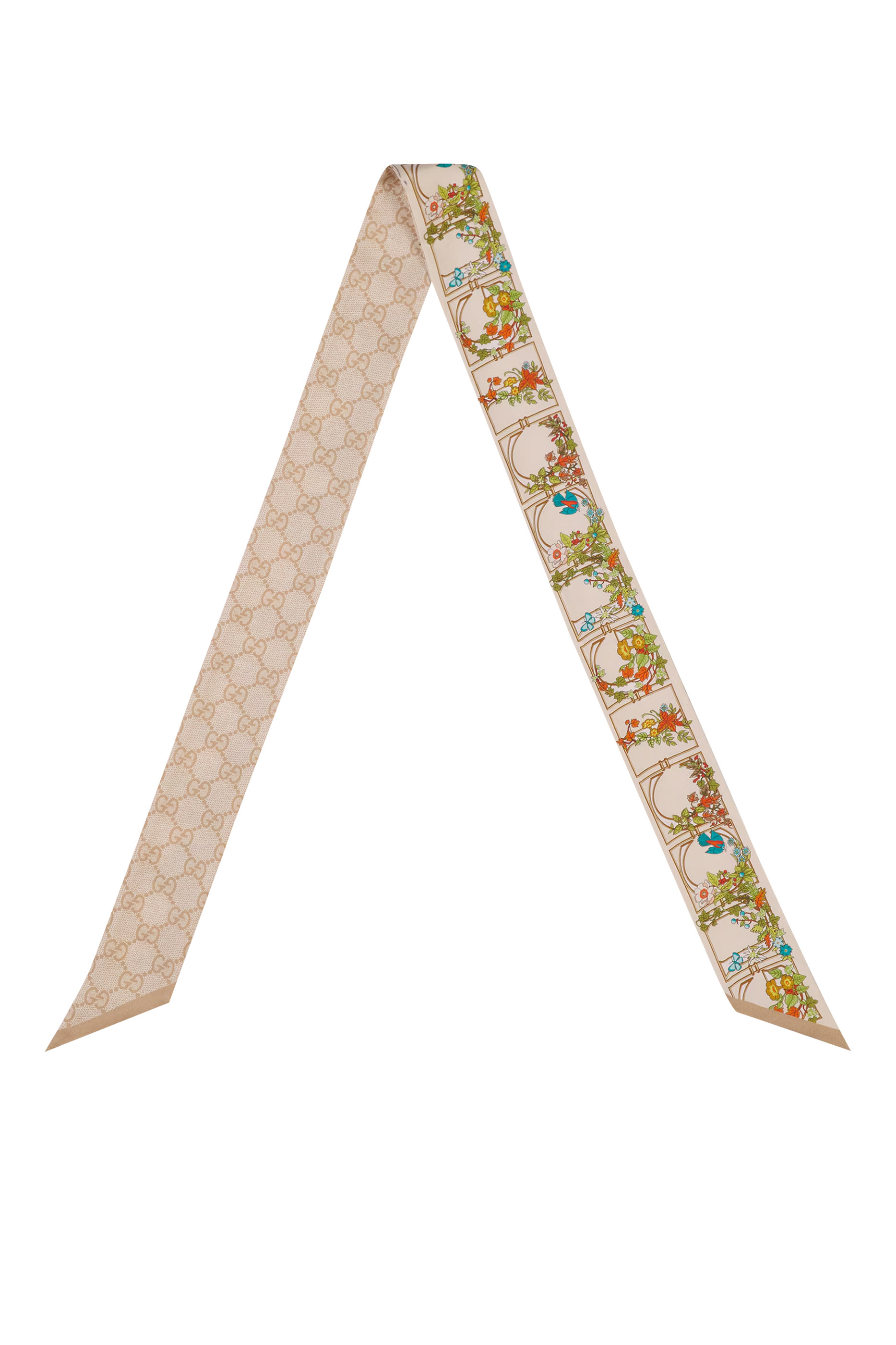 Printed Silk Neck Bow