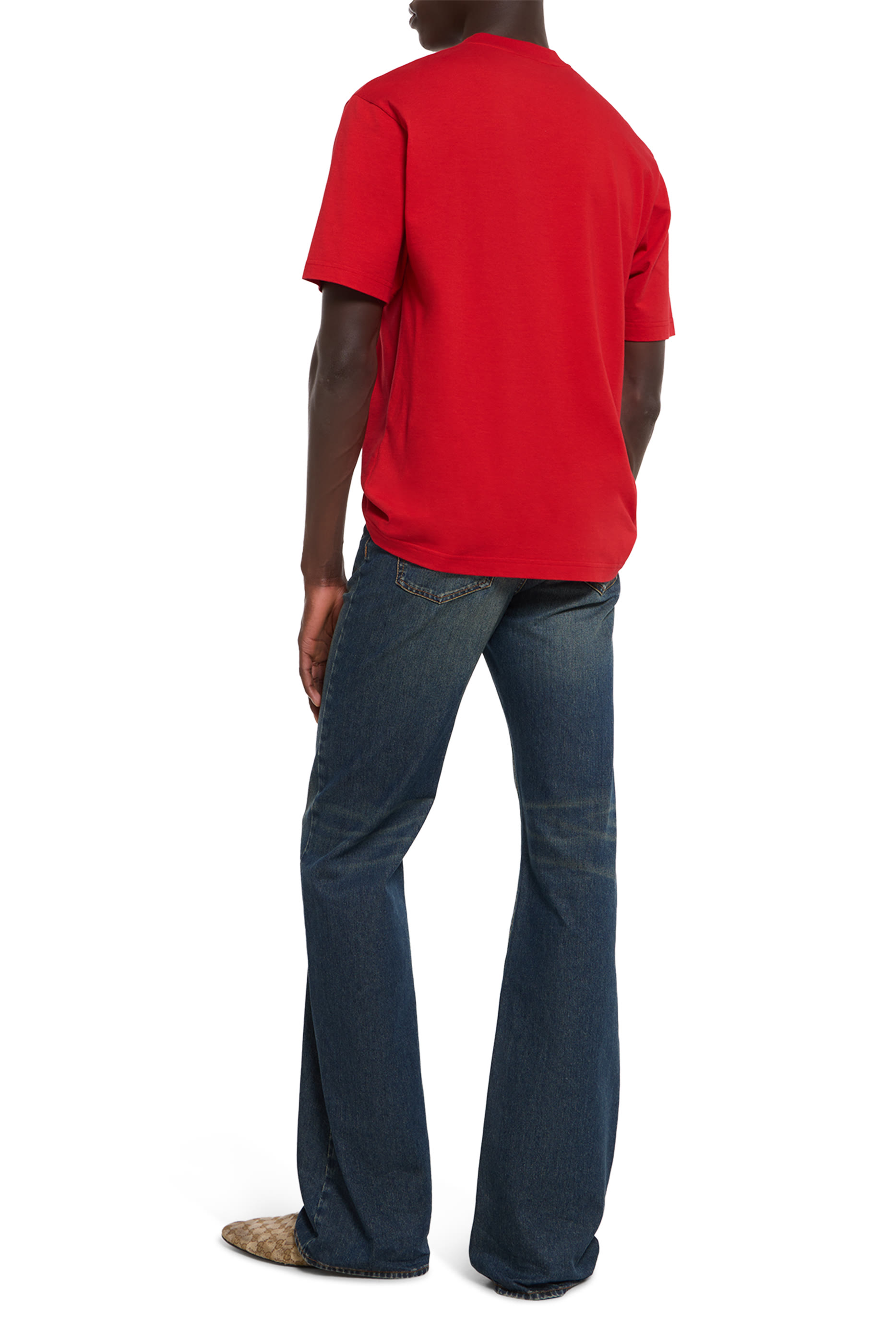  Silk Blend Jersey T-Shirt with Print