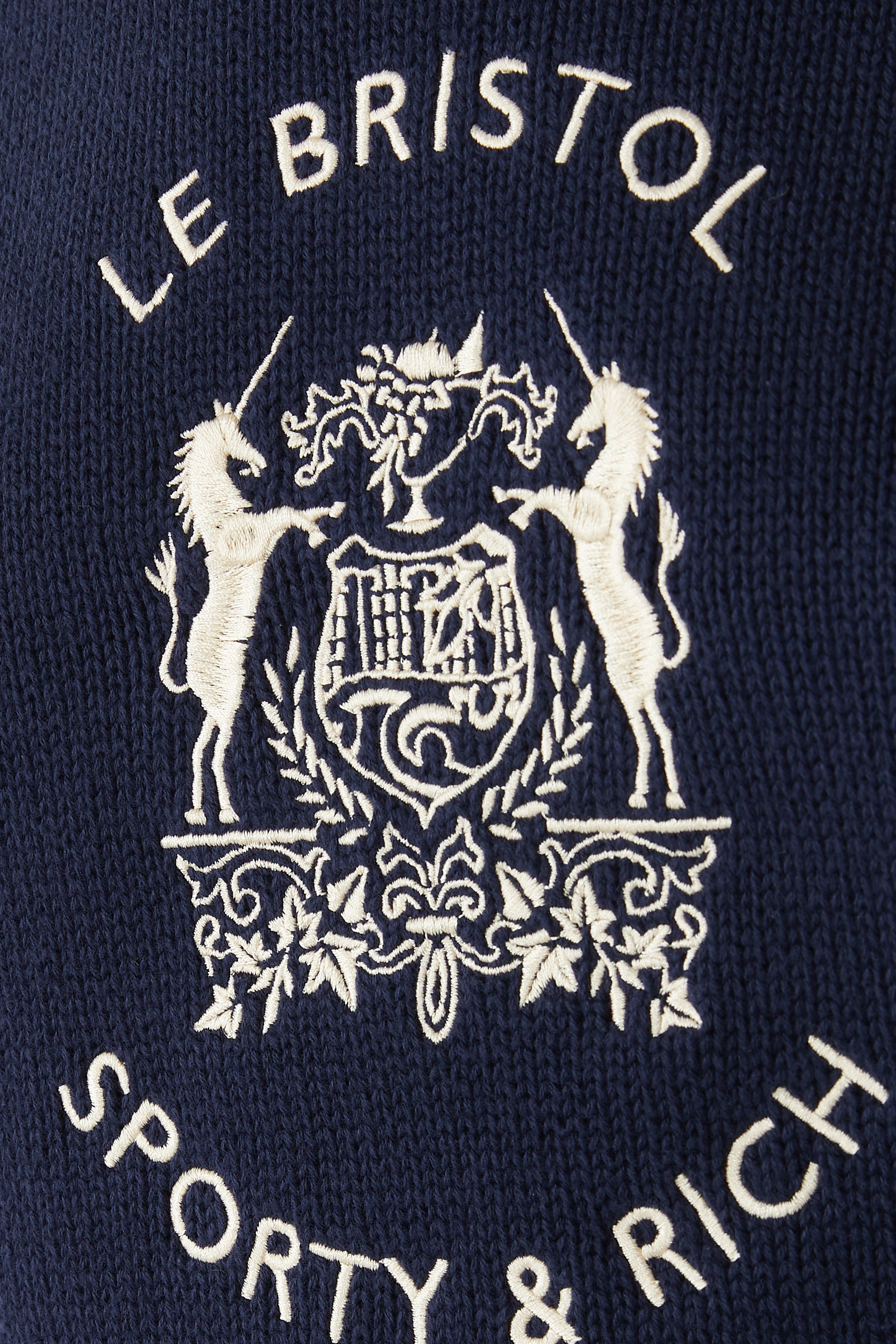 Bristol Crest Cotton Knit Sweater