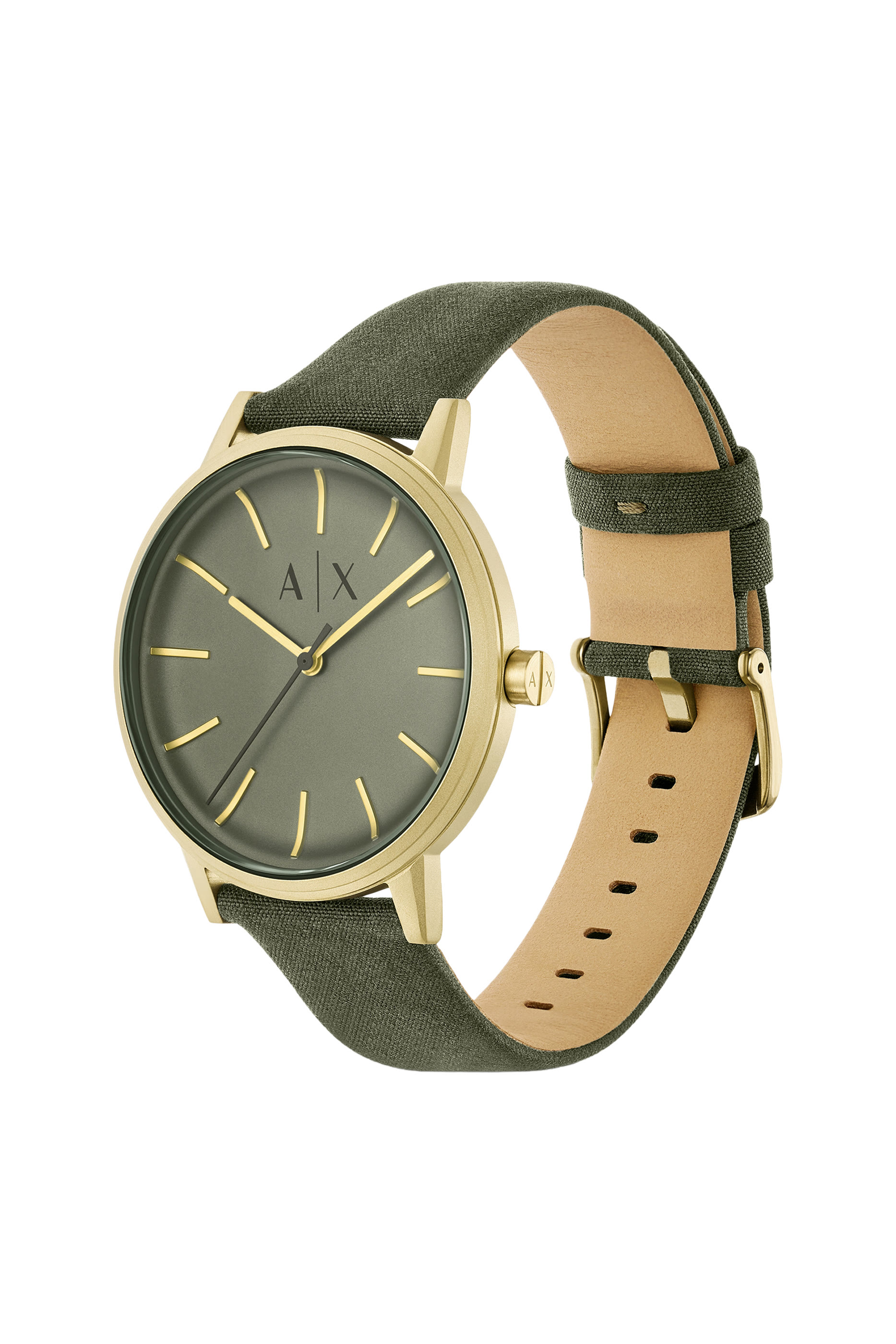 Cayde Three-Hand Leather Watch