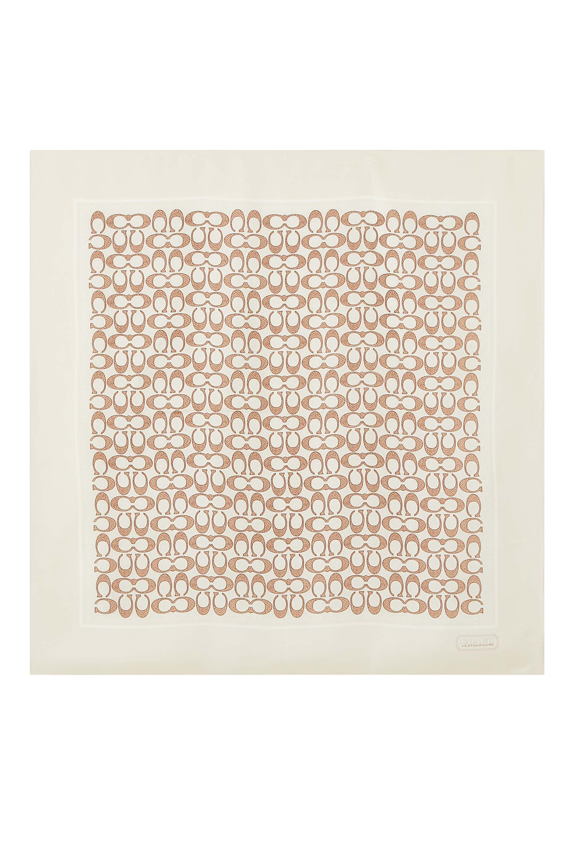 Vintage Signature Print Silk Square Scarf