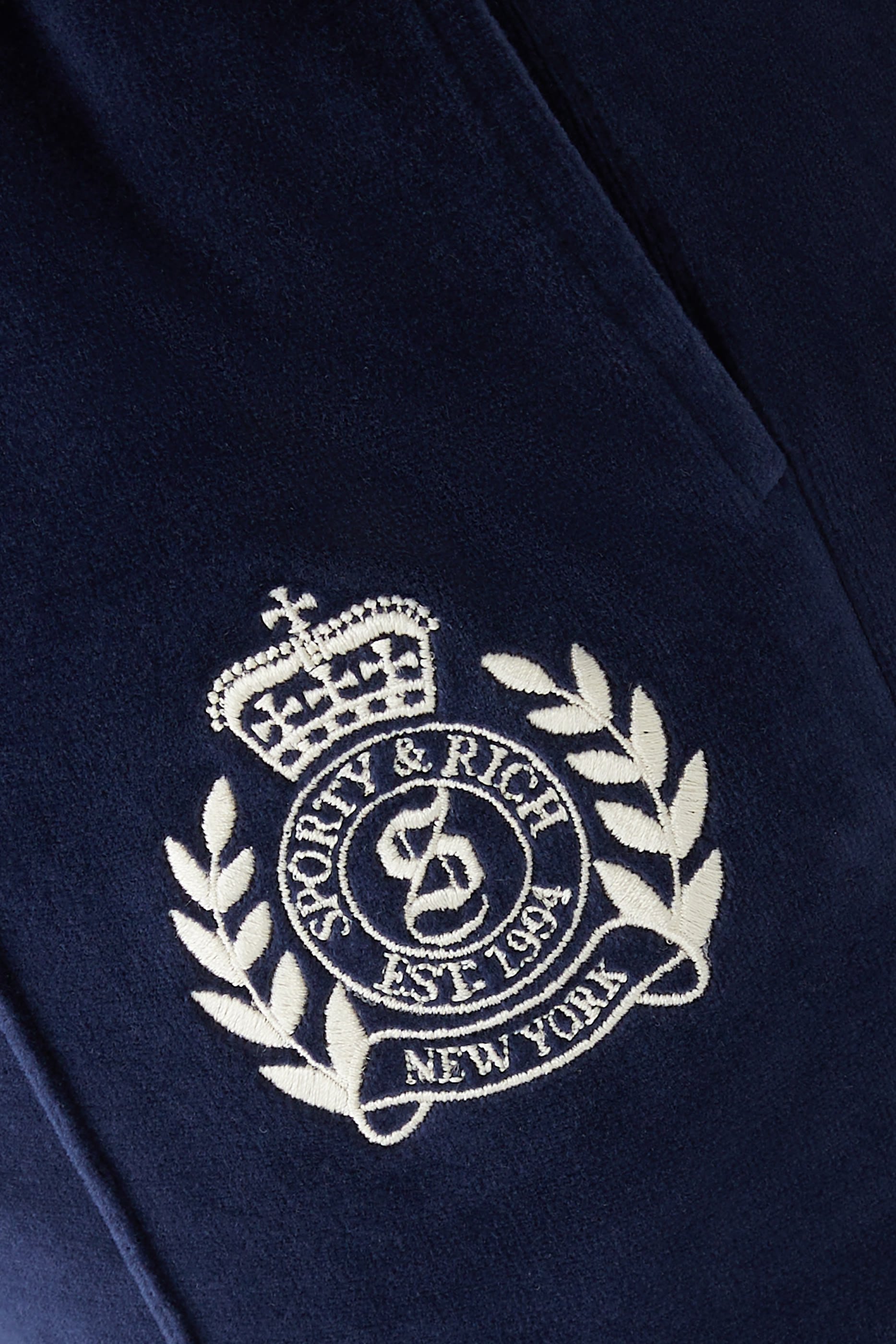 NY Crest Velour Joggers