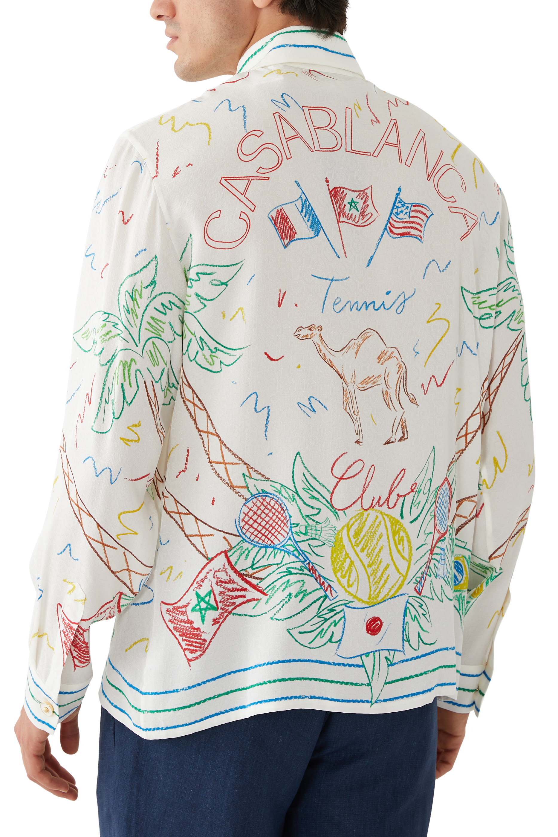 Cuban Collar Long Sleeve Shirt