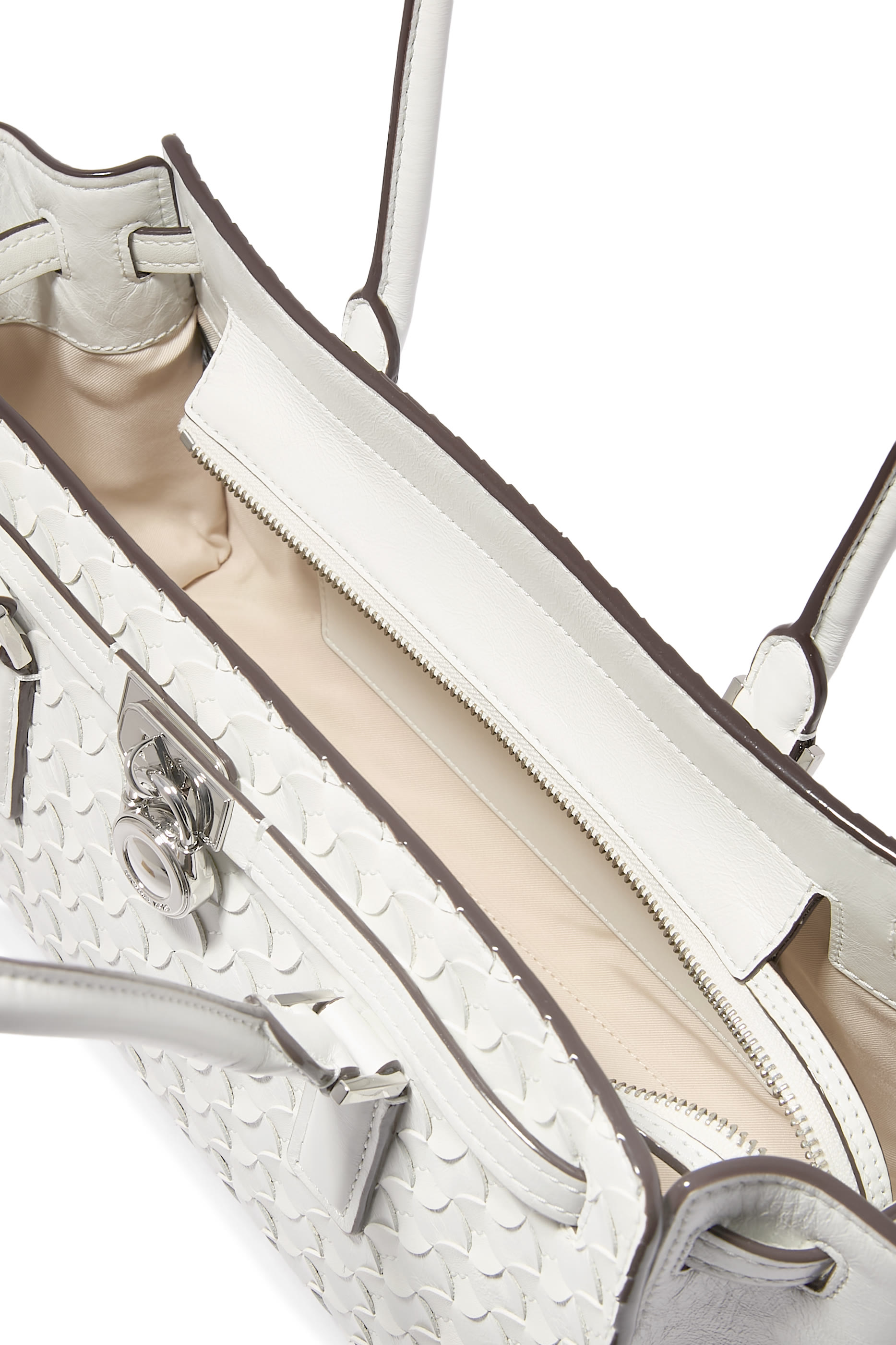 Hamilton Moderne Small Grommeted Leather Satchel