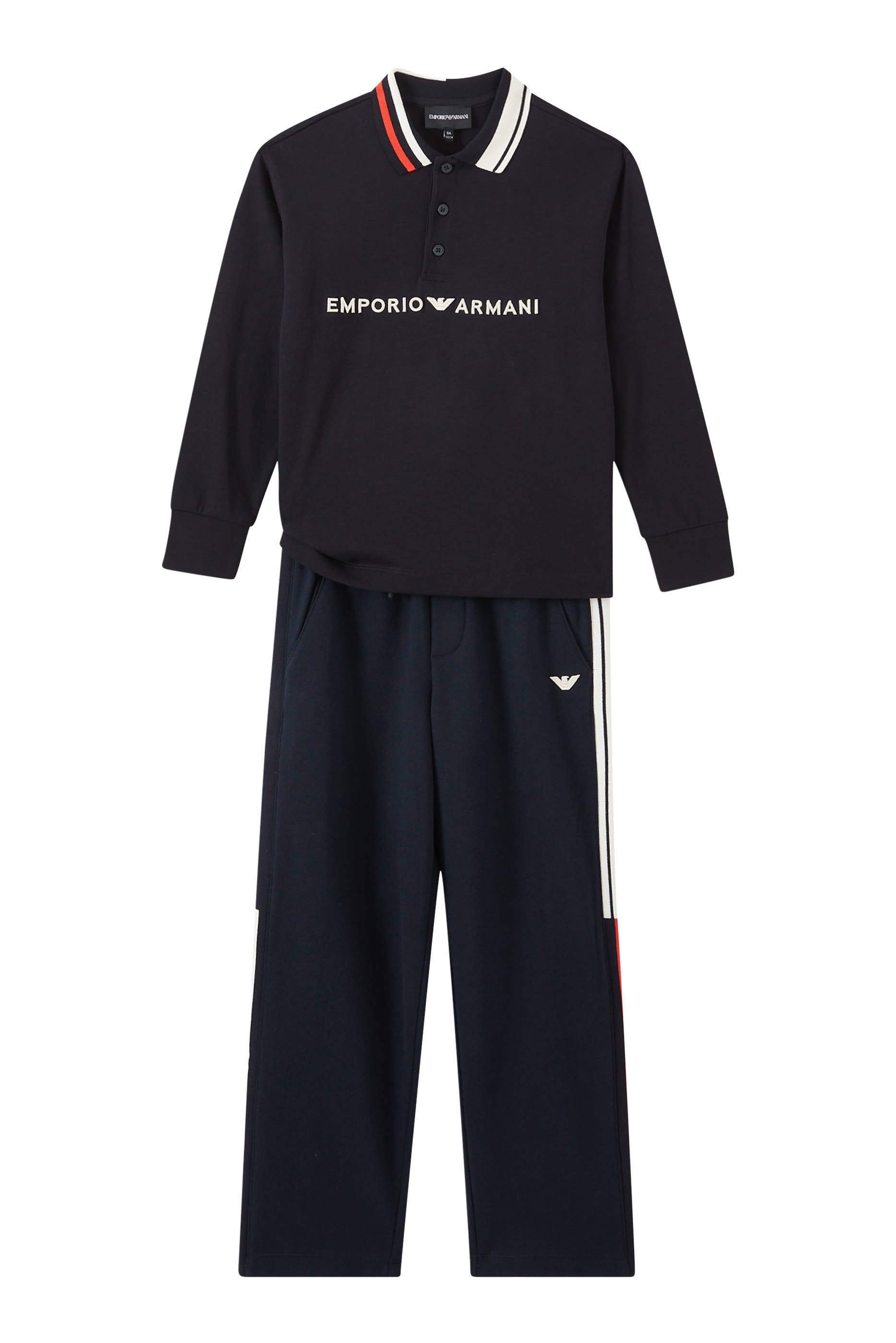 Kids Logo Embroidery Jersey Polo Shirt