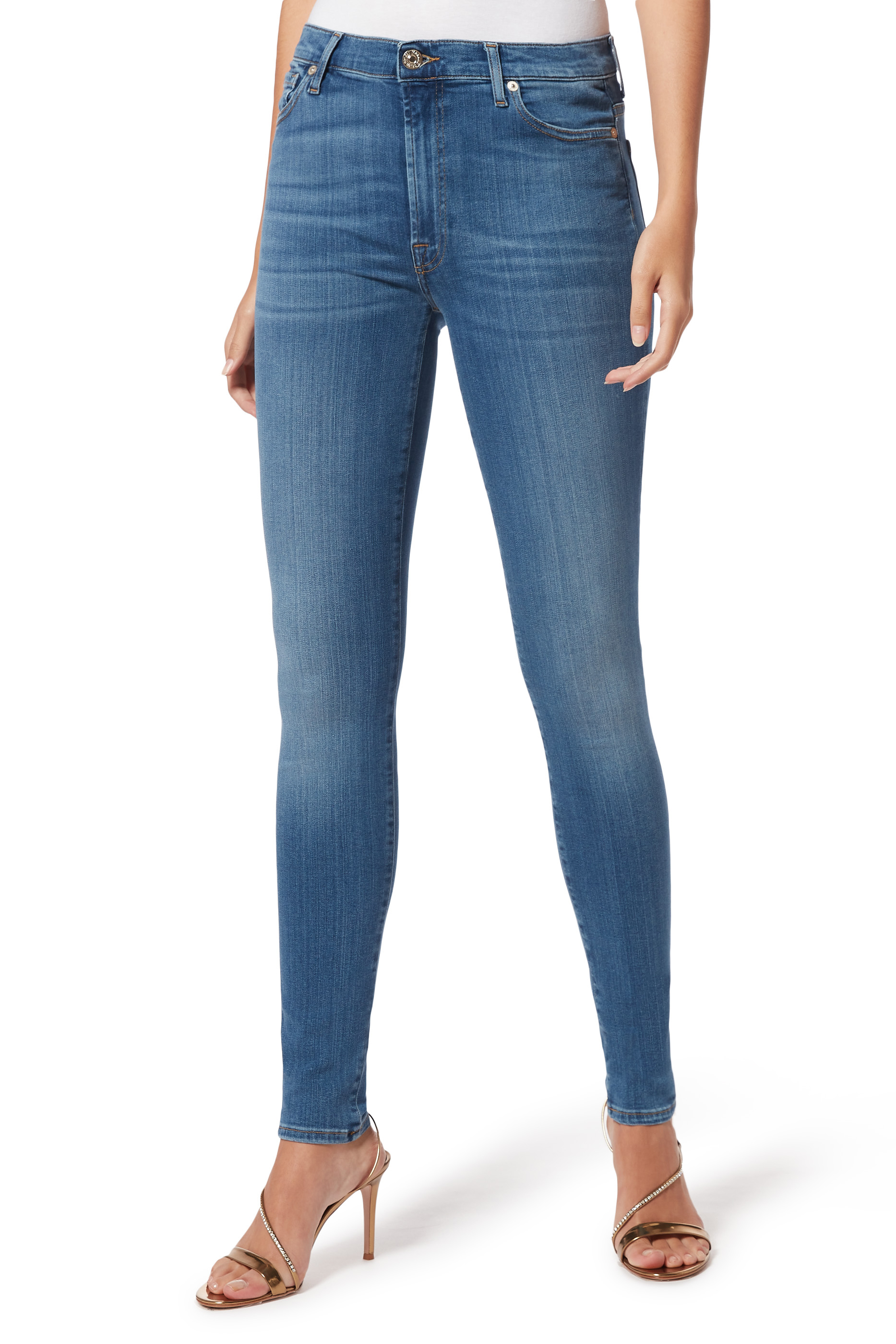 Buy 7 For All Mankind Slim Illusion Luxe Skinny Jeans for Womens ...