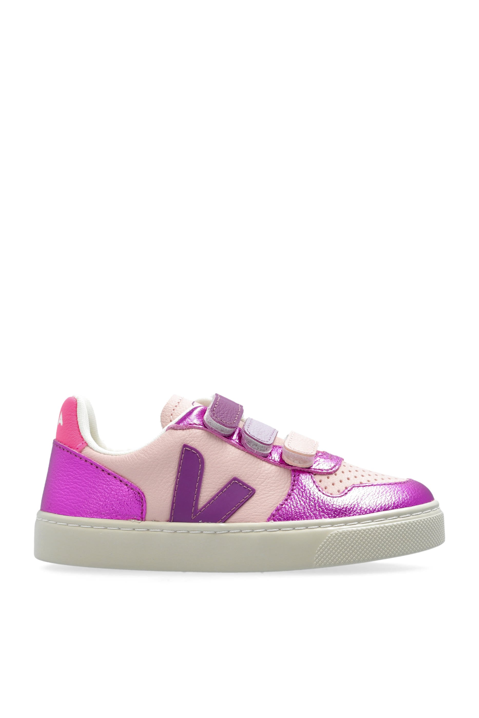 Kids V-10 Leather Sneakers