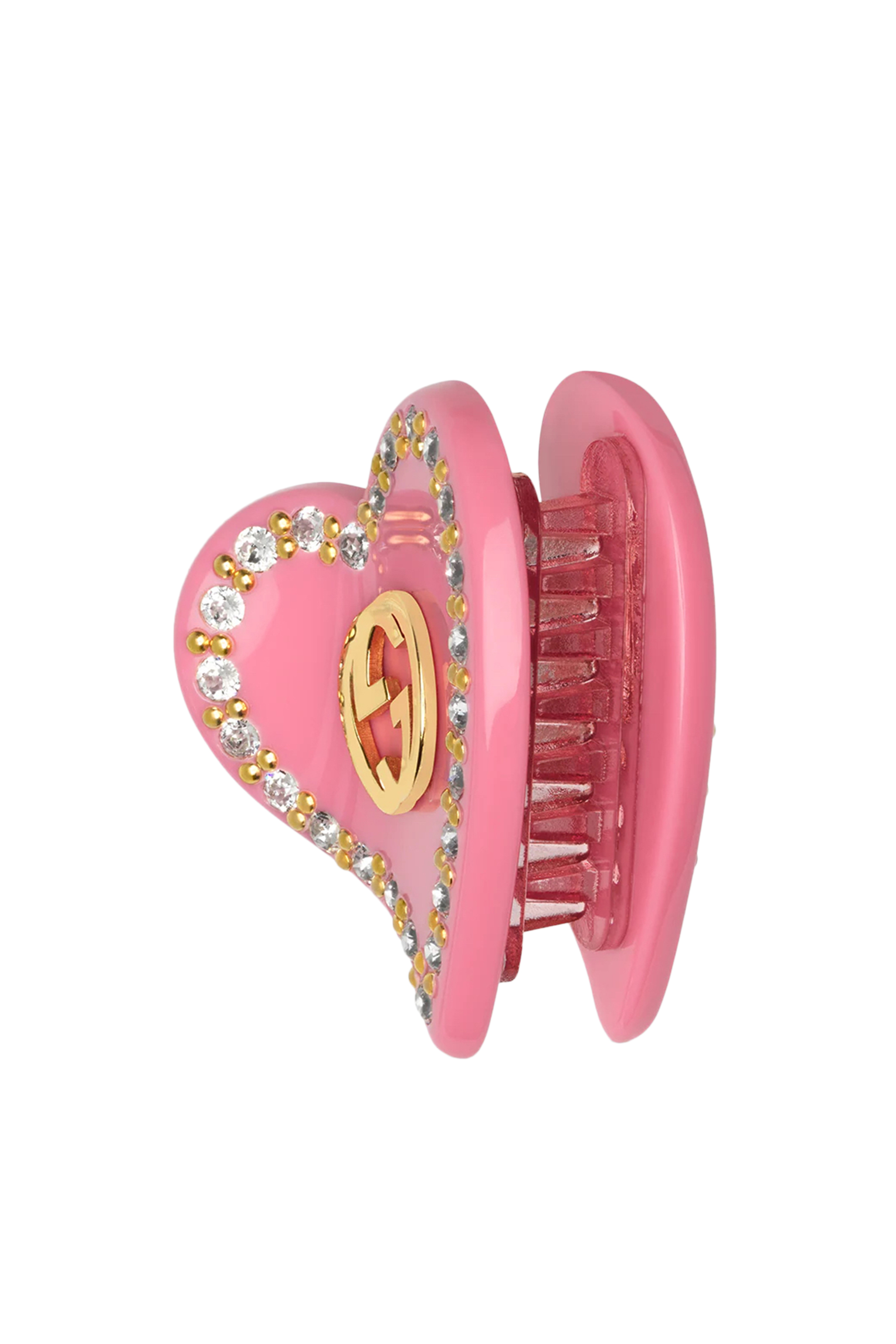 Interlocking G Heart Hair Clip