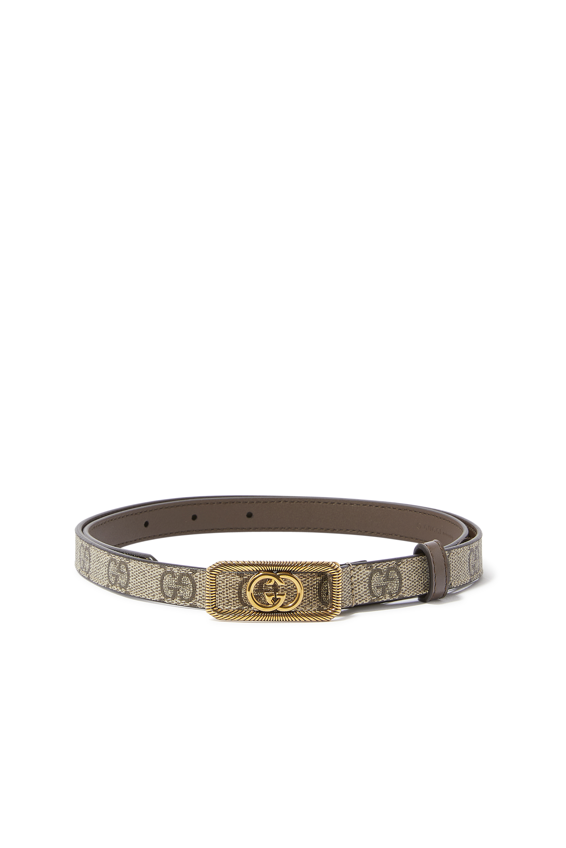 Thin Interlocking G Buckle Belt