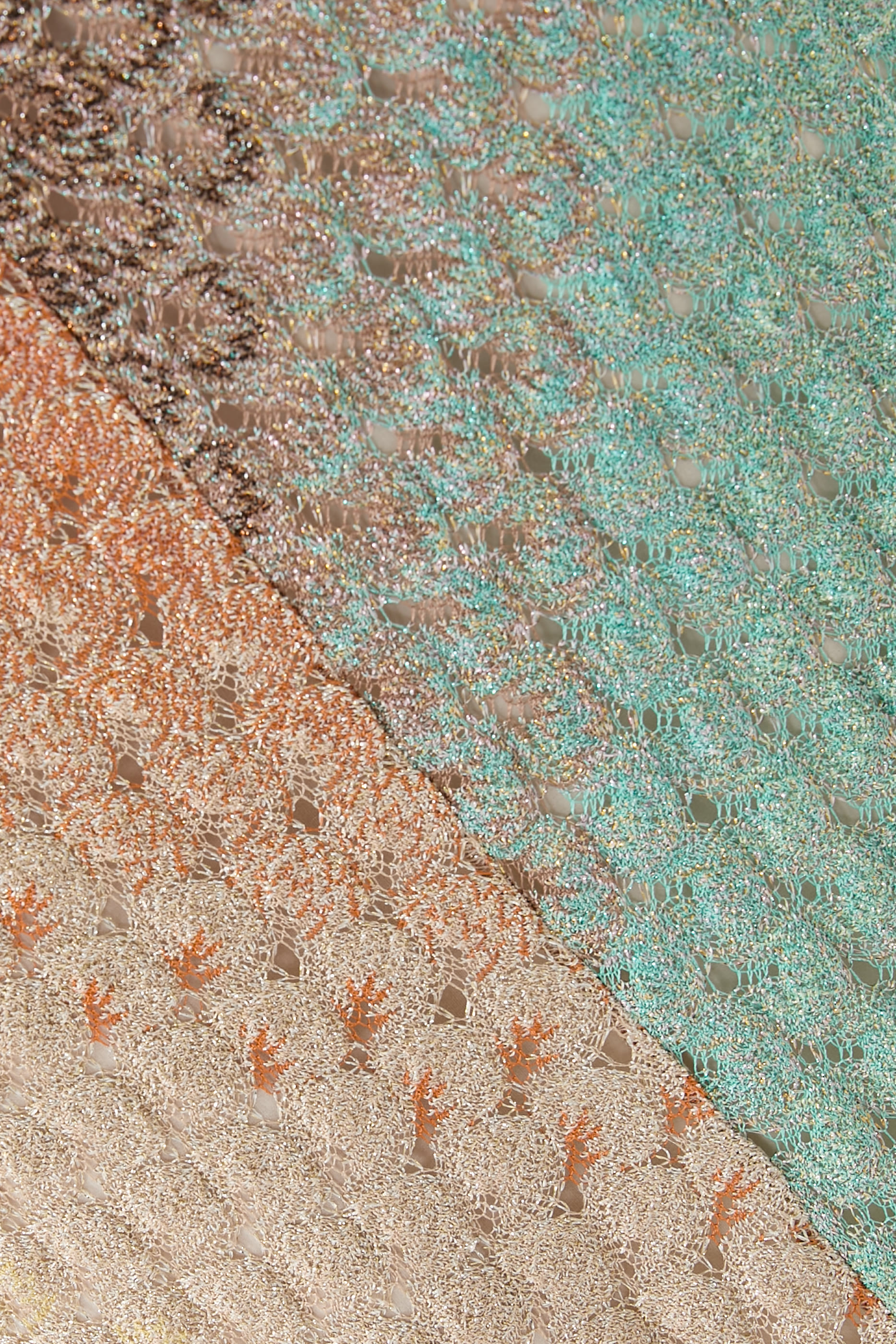 Ombre Degrade Lace Raschel Maxi Skirt