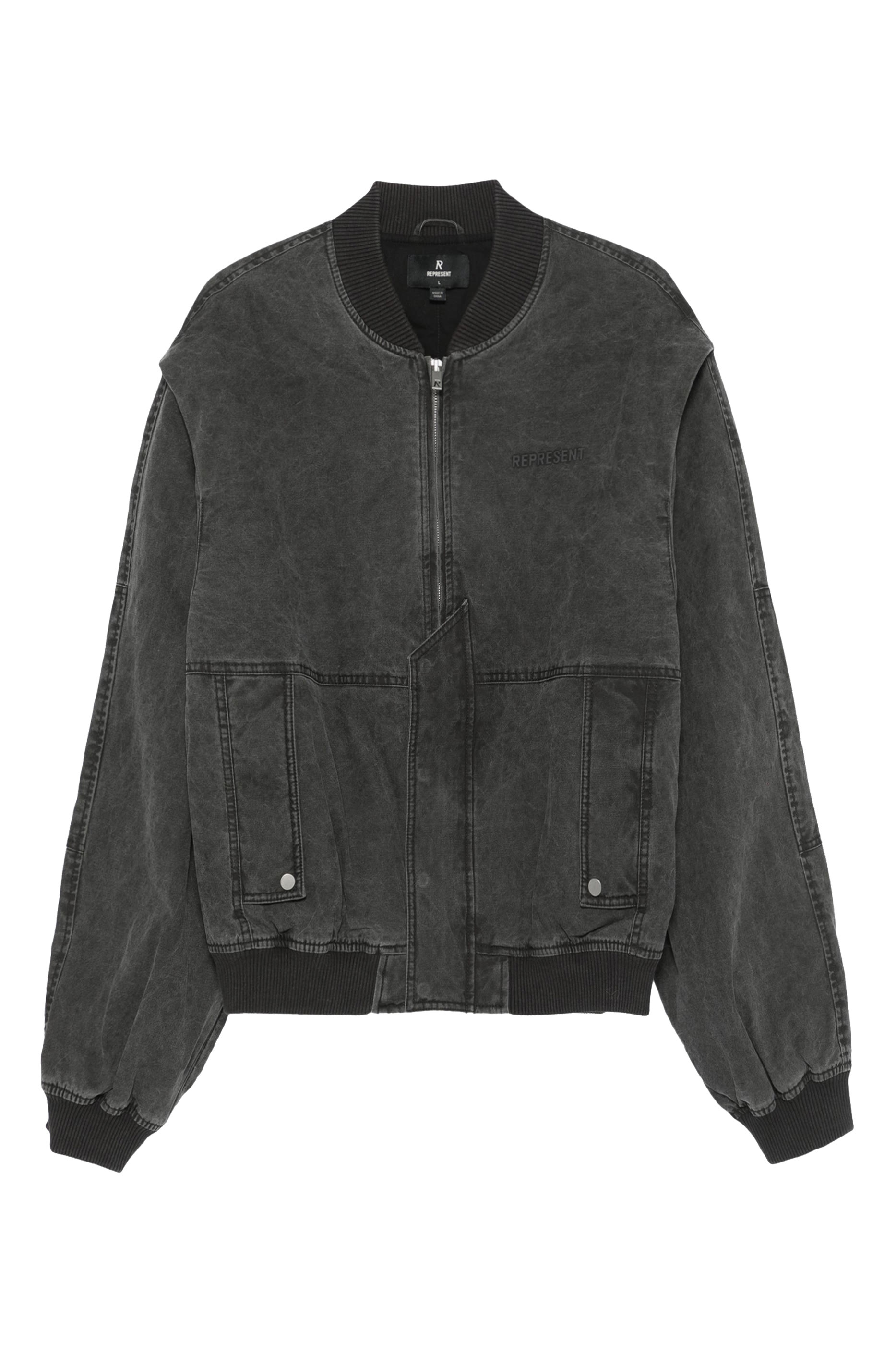 Inset Sleeves Bomber Jacket