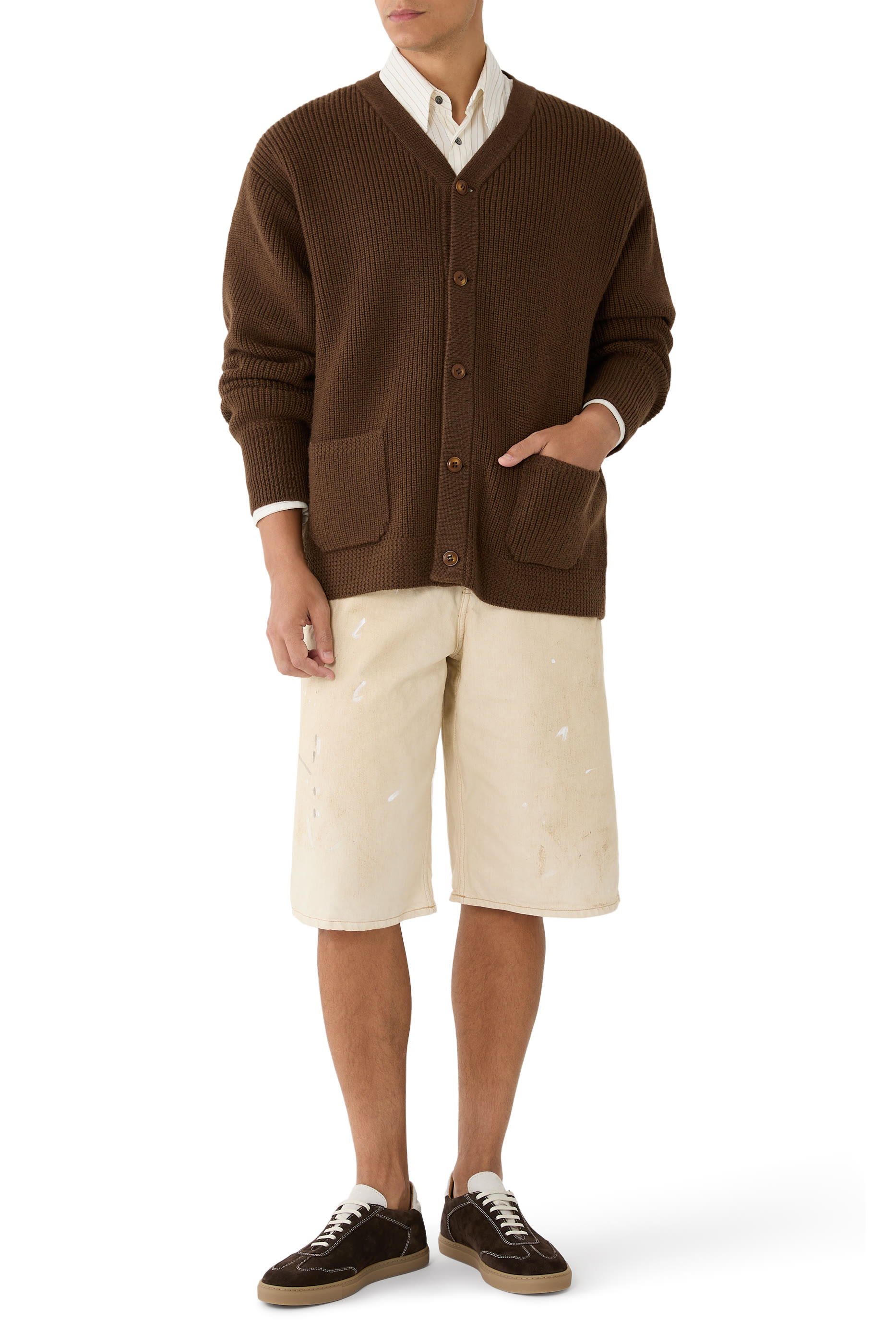 Distressed Denim Shorts 