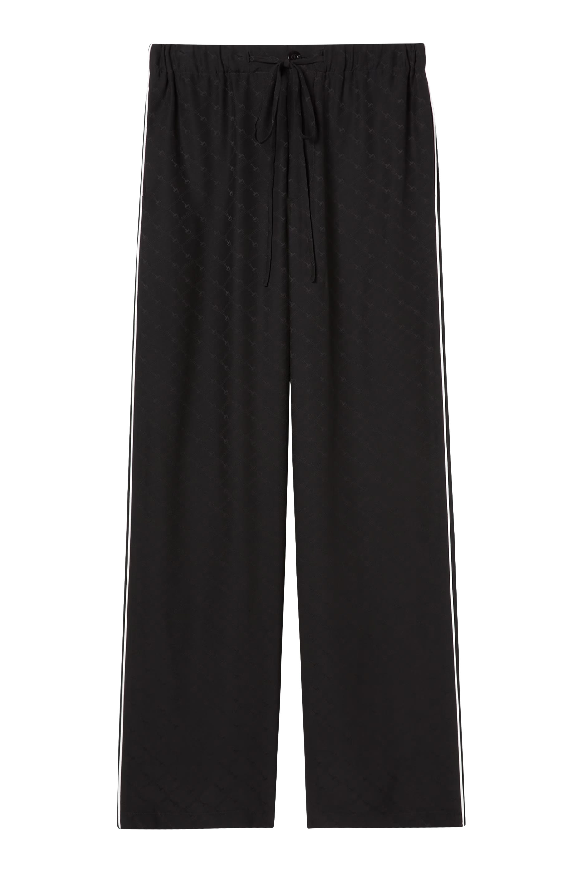  Horsebit Silk Jacquard Trousers 